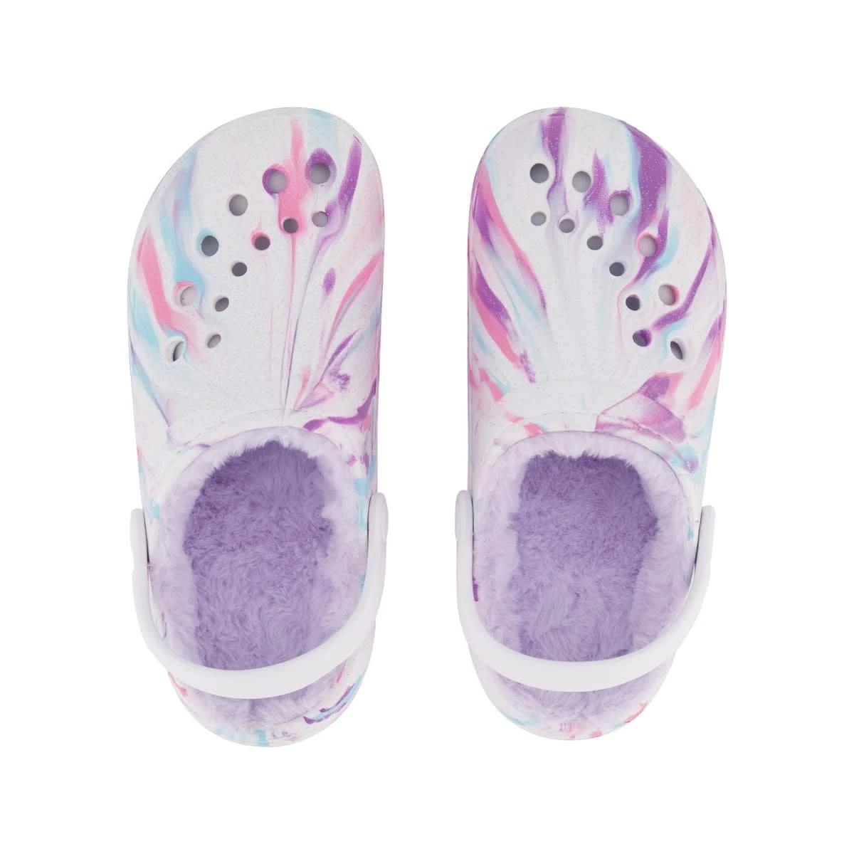 3 Senior Faux Fur Lined Clogs Ombre, 3 of 4