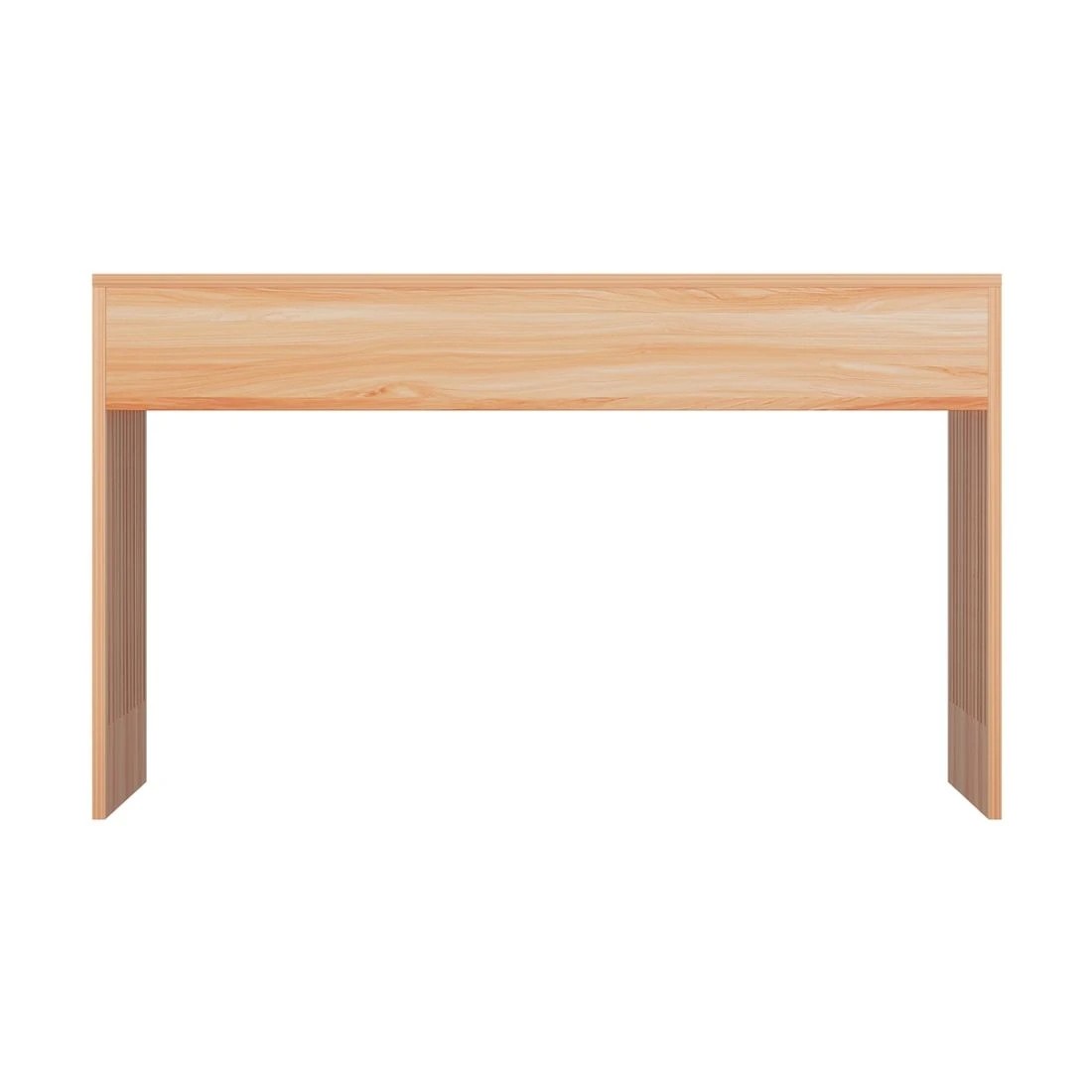 3 Artiss Coffee Table Rectangle Fluted Side 100CM - Natural, 3 of 6