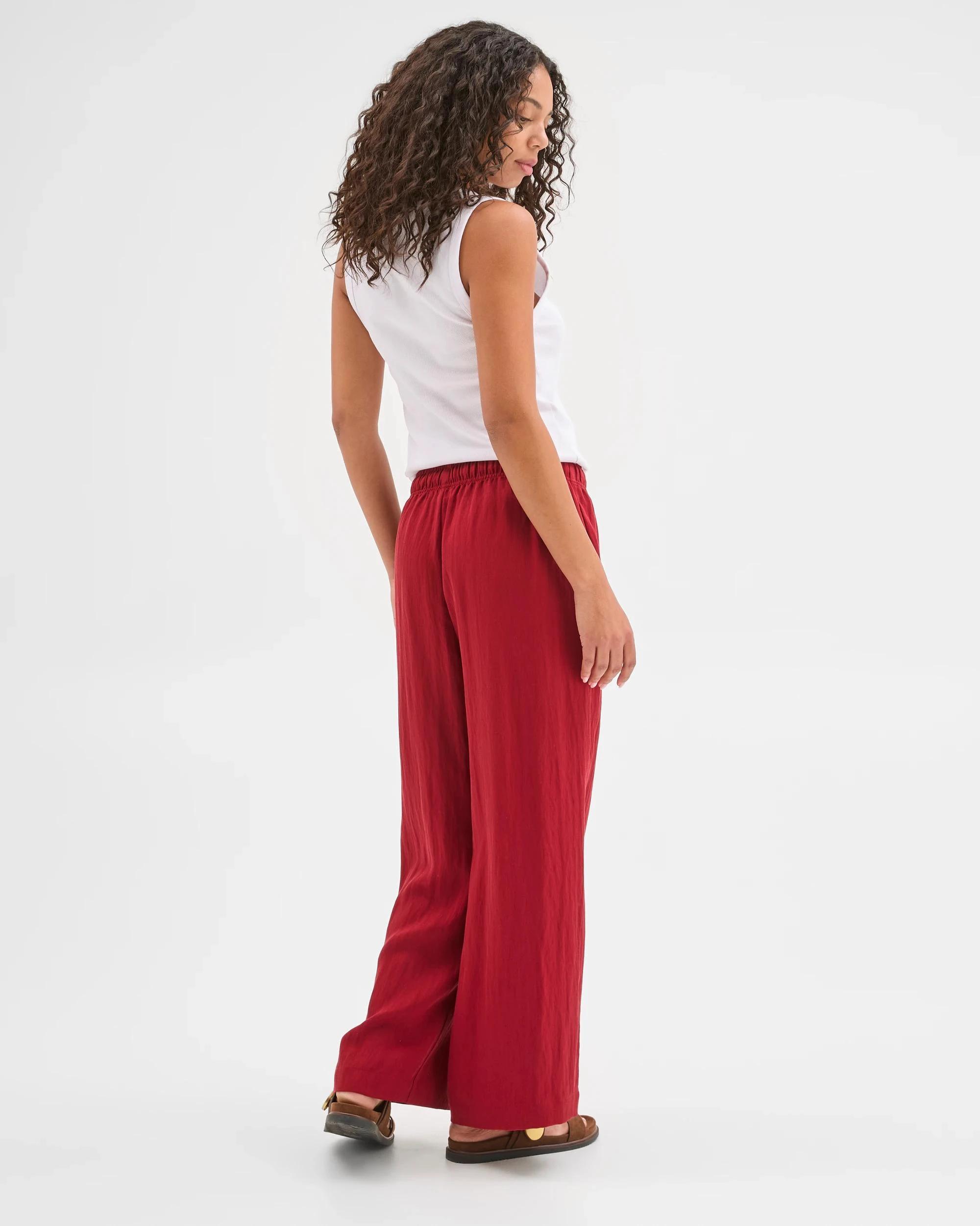 4 Target Pull On Full Leg Pants GARNET, 4 of 6