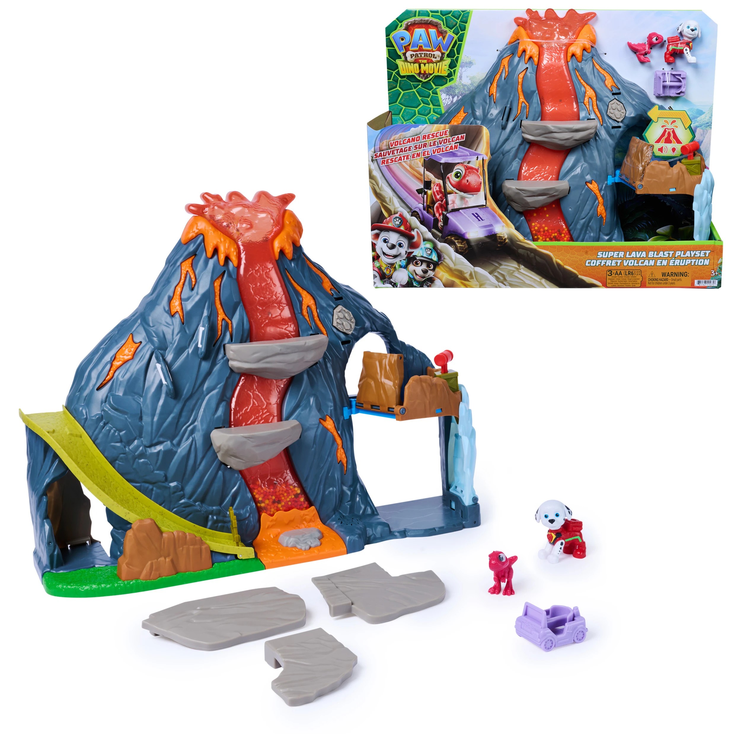 1 PAW Patrol: The Dino Movie Super Lava Blast Playset