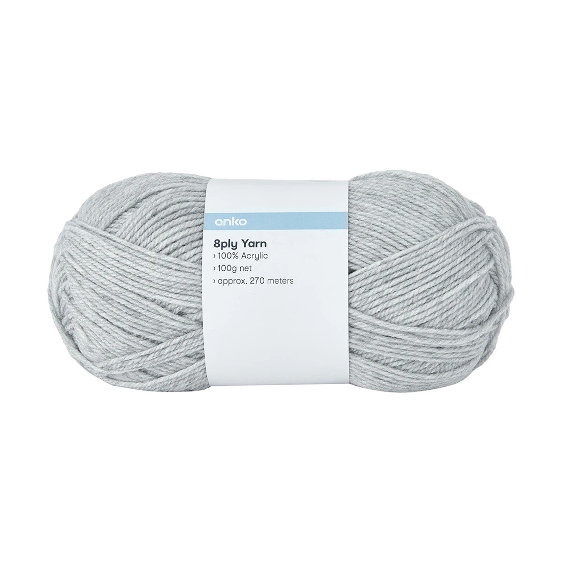 1 8 Ply Classic Acrylic Yarn - Grey Marle, 1 of 6
