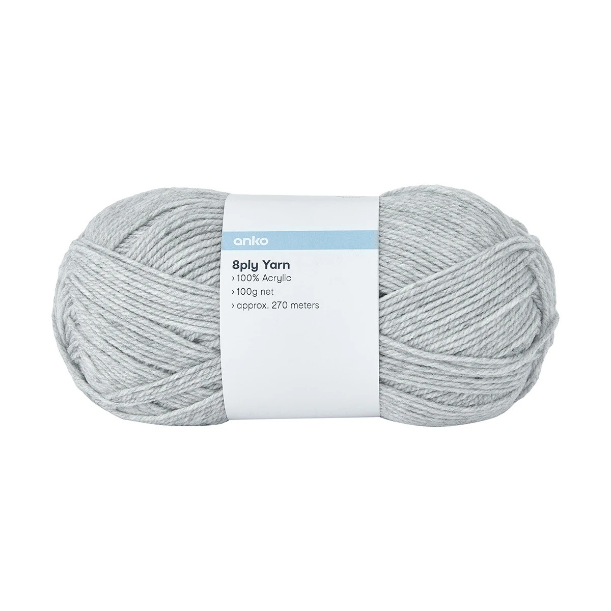 1 8 Ply Classic Acrylic Yarn - Grey Marle, 1 of 6