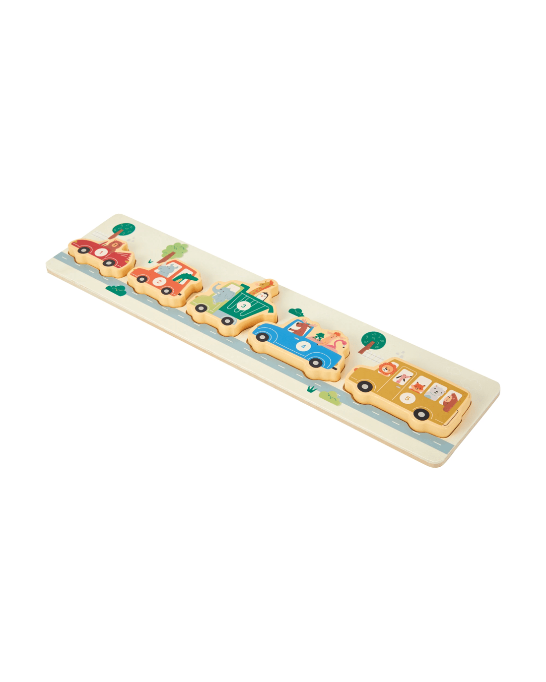 1 6 Piece Wooden Car Puzzle, 1 of 7