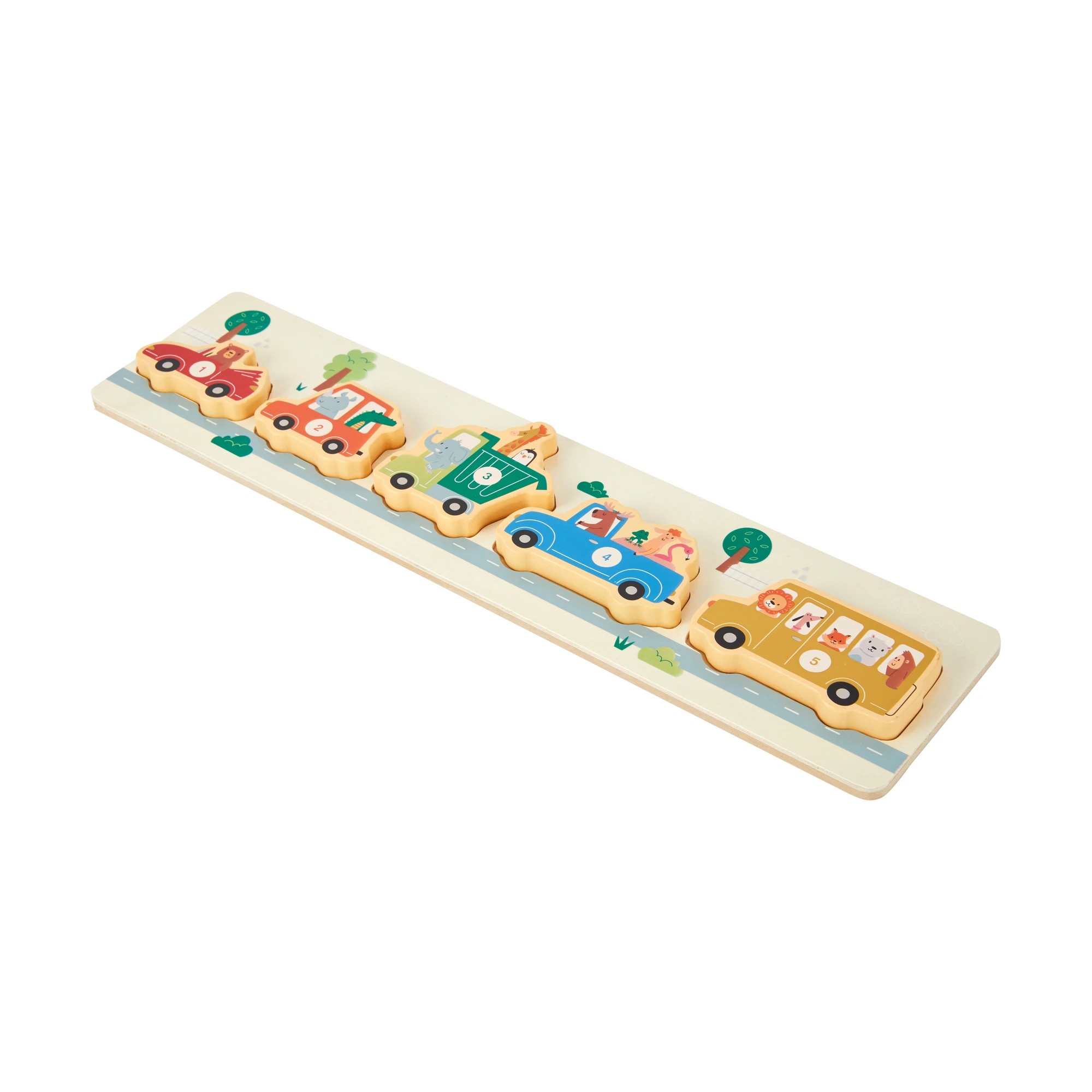 1 6 Piece Wooden Car Puzzle, 1 of 7