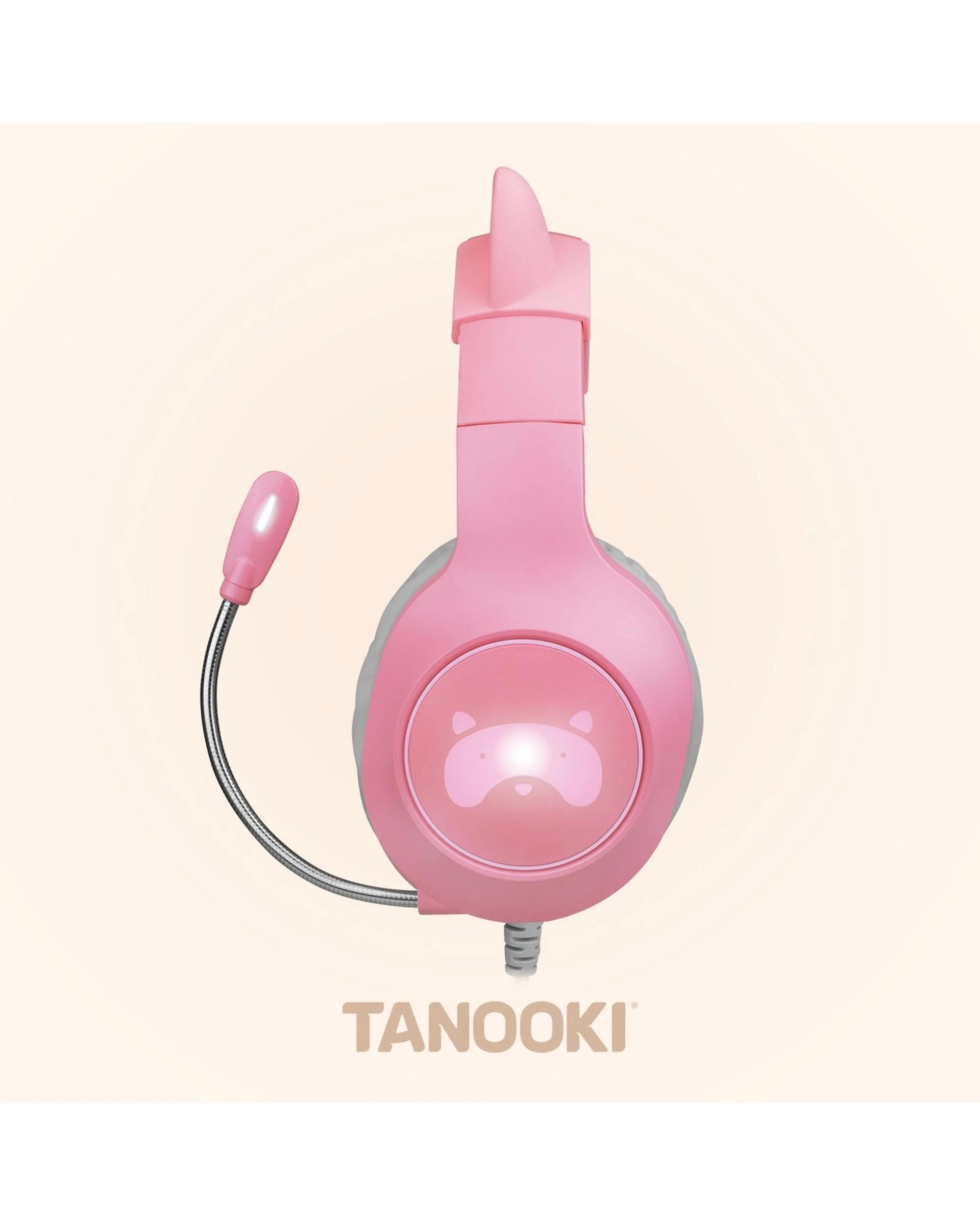 5 FR-TEC Tanooki Wired Gaming Headset - Pink, 5 of 7