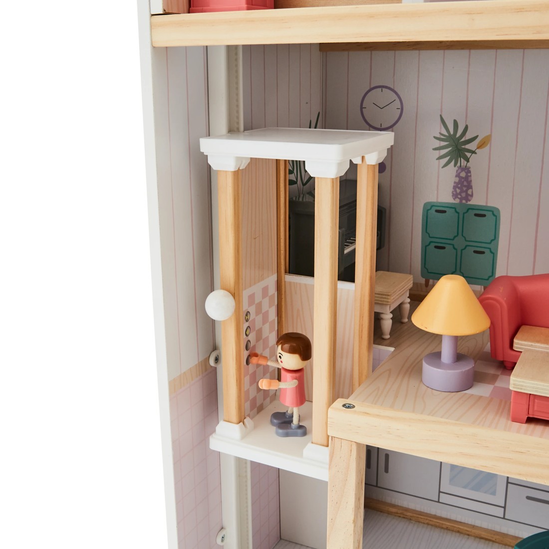 9 17 Piece Wooden Dollhouse Set, 9 of 10