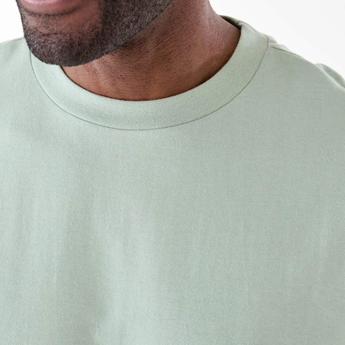 5 Oversized Heavyweight T-shirt AQUA GREY, 5 of 6