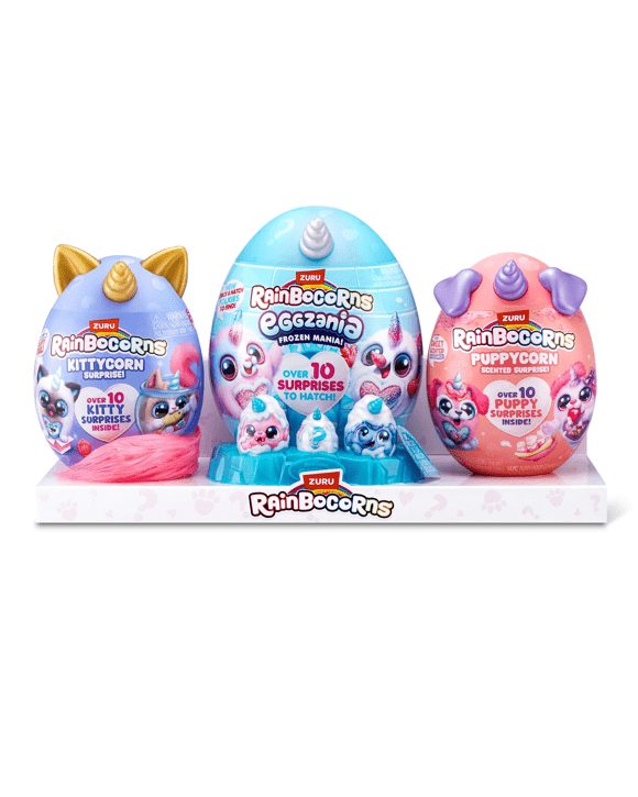 3 Pack Zuru Rainbocorns Eggzania Frozen Mania
