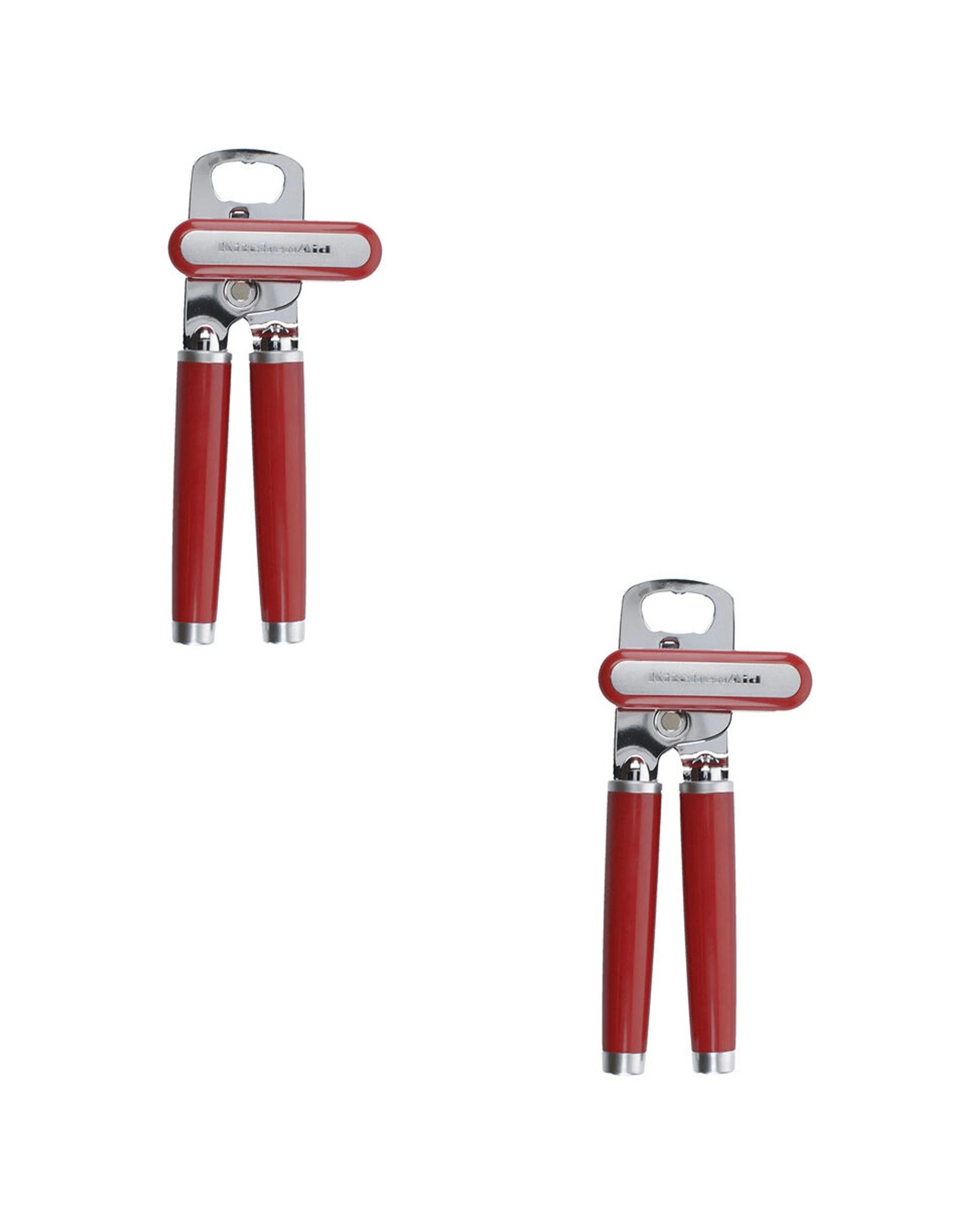 1 KitchenAid 2pk Metal Multi Purpose Tin Opener With Bottle Opener Durable Ergonomic - Red, 1 of 3