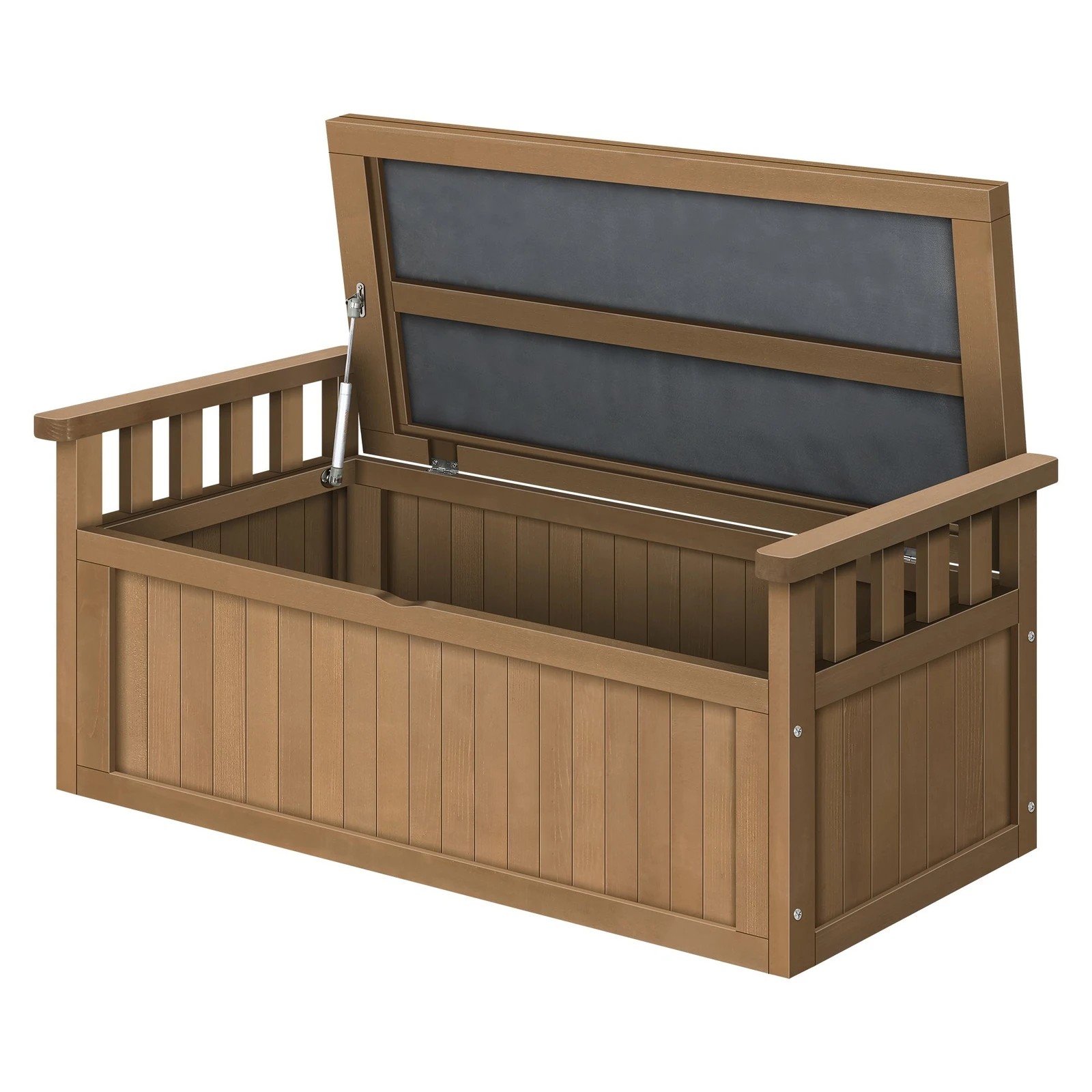 3 Alfordson Outdoor Storage Box Wooden Garden Bench Chest Tool Sheds XL - Natural, 3 of 9