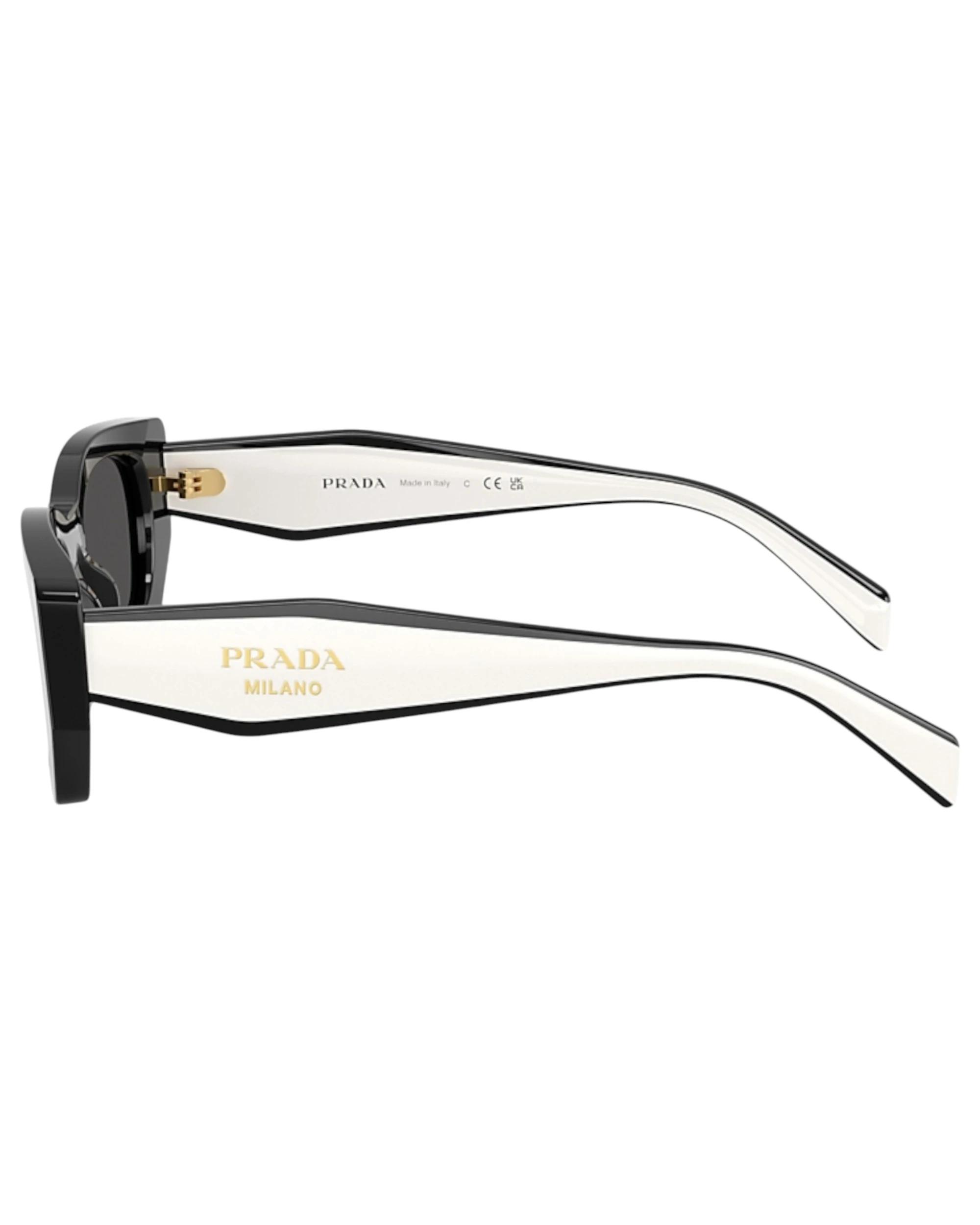 5 Prada Women PR B05S 09Q08Z Pillow Dark Grey Sunglasses BLACK, 5 of 5