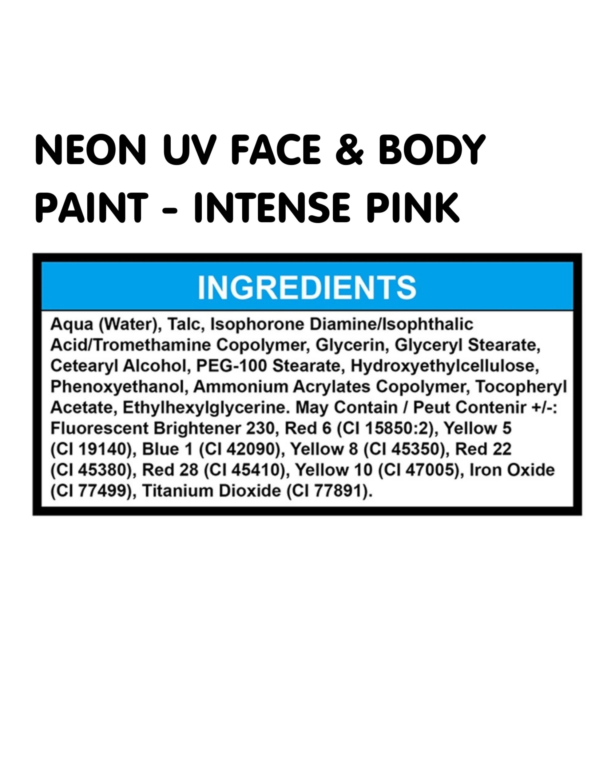 3 Oceana Moon Glow Intense Neon UV Face And Body Paint 12ml - One Size - Pink, 3 of 3