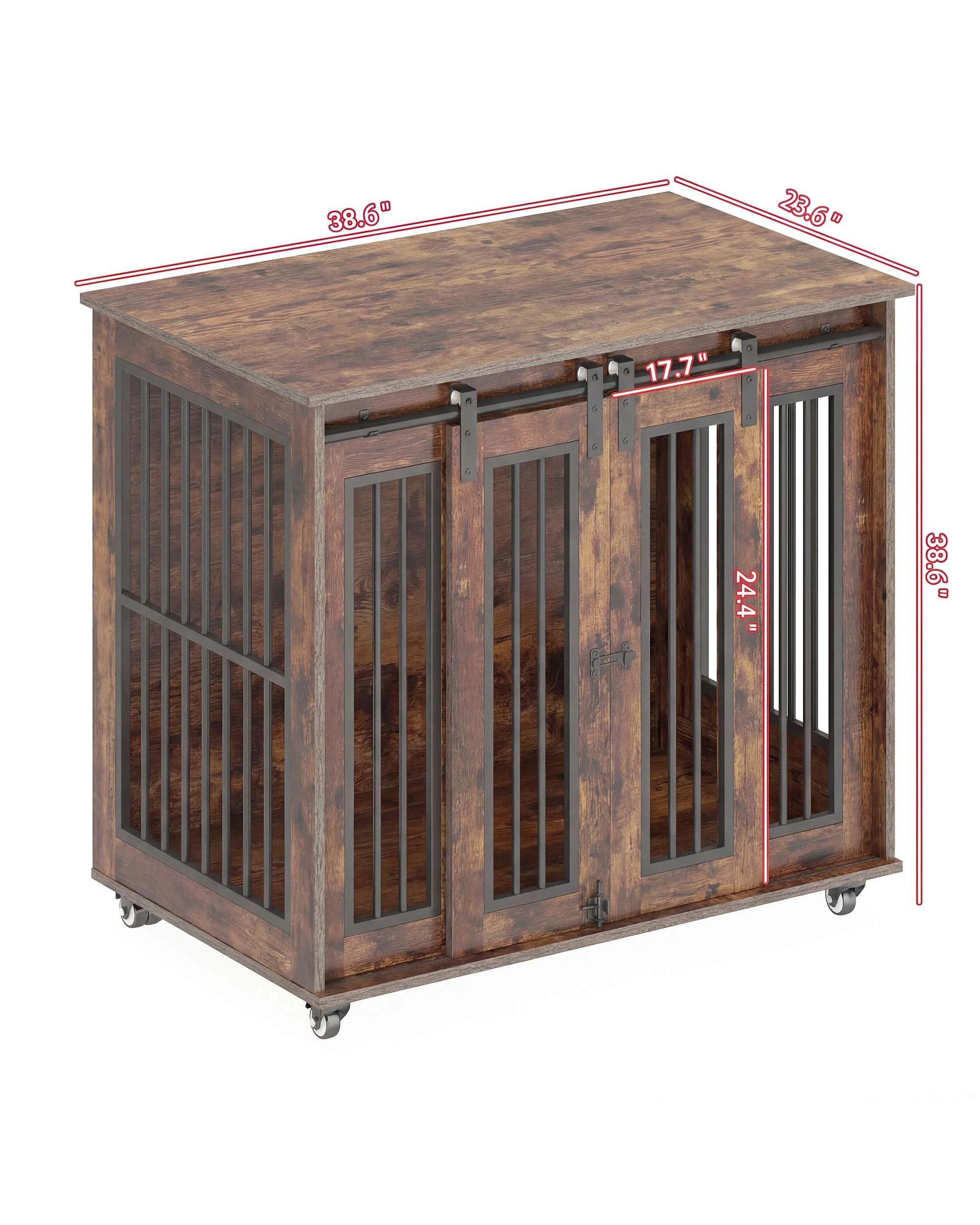 8 Advwin Dog Crate Furniture Heavy Duty Dog Cage Kennel, 8 of 8