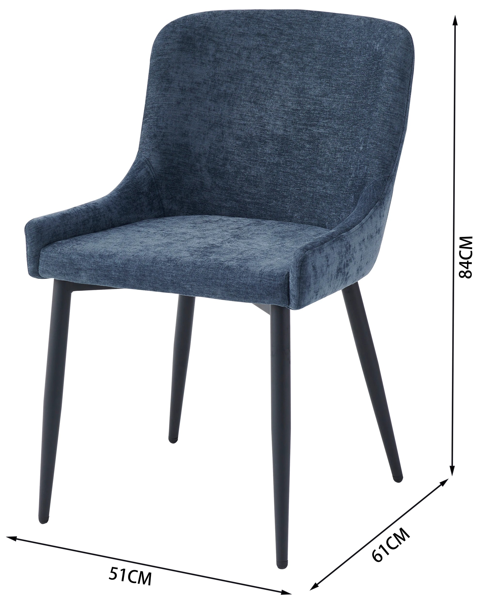 9 William Dining Chair - Navy, 9 of 9