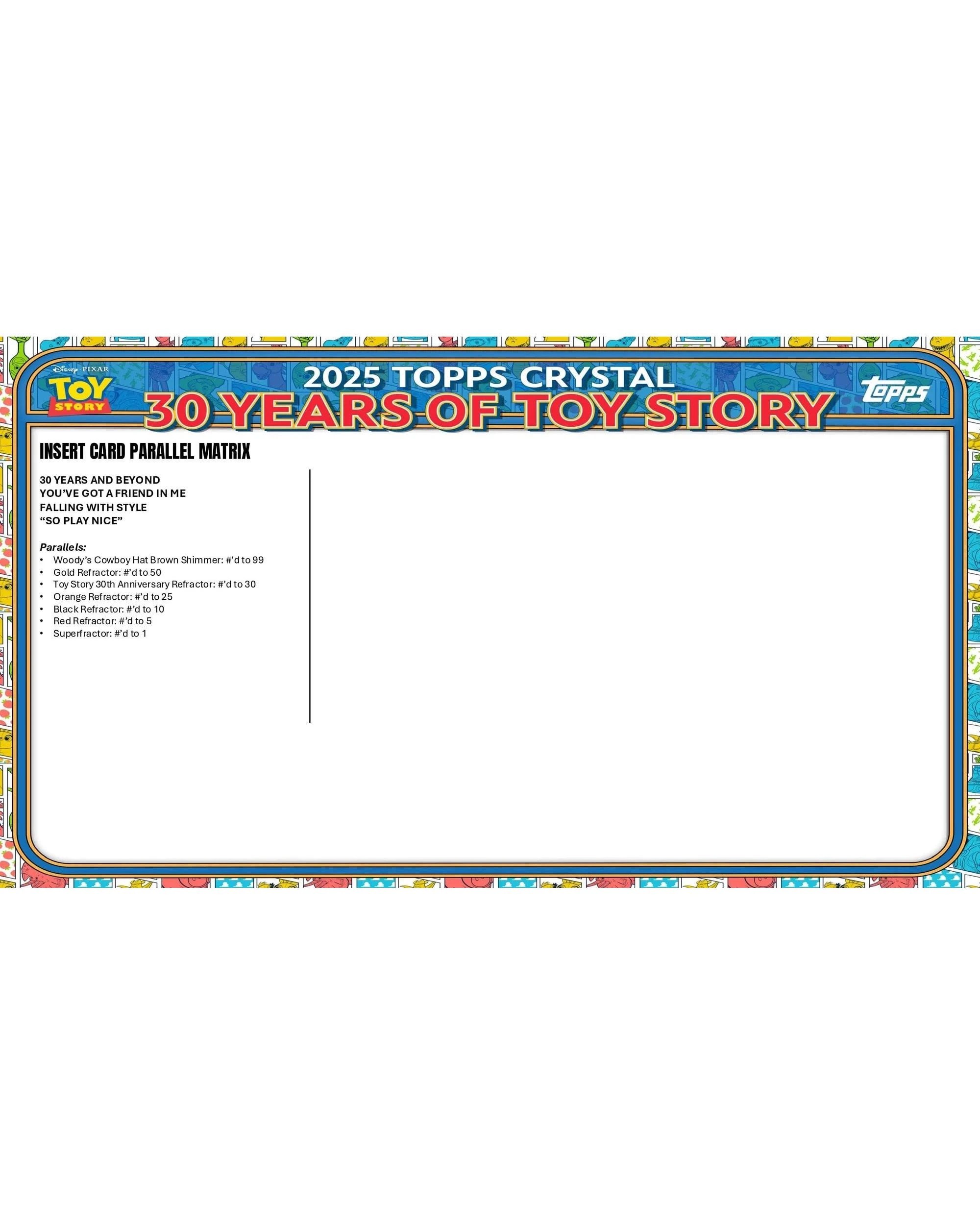 7 Topps 2025 Crystal Disney Pixar 30 Years of Toy Story Hobby Box, 7 of 10