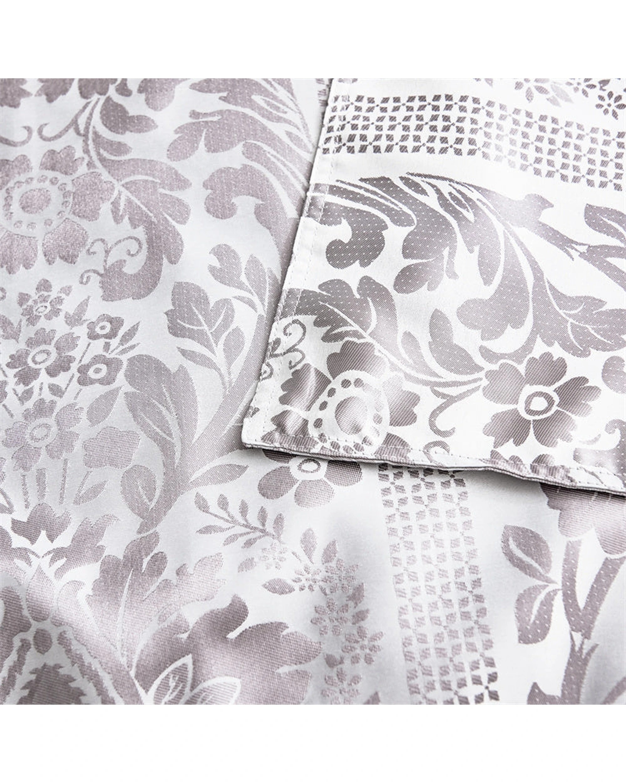 5 Cotton More Jacquard Pattern Home Bed Runner Light 50x210cm - Purple, 5 of 6