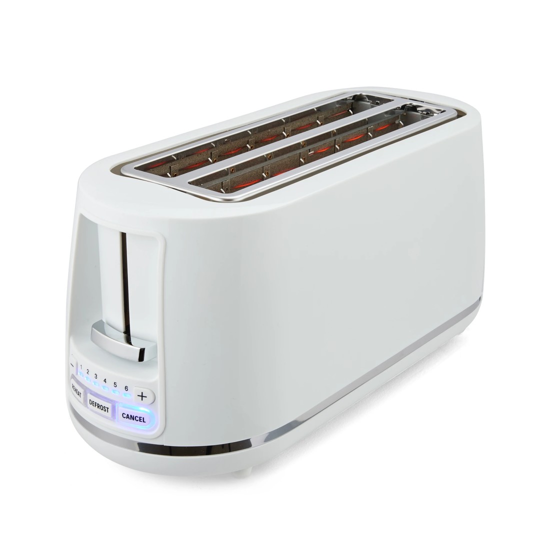 3 4 Slice Long Slot Toaster - White, 3 of 8
