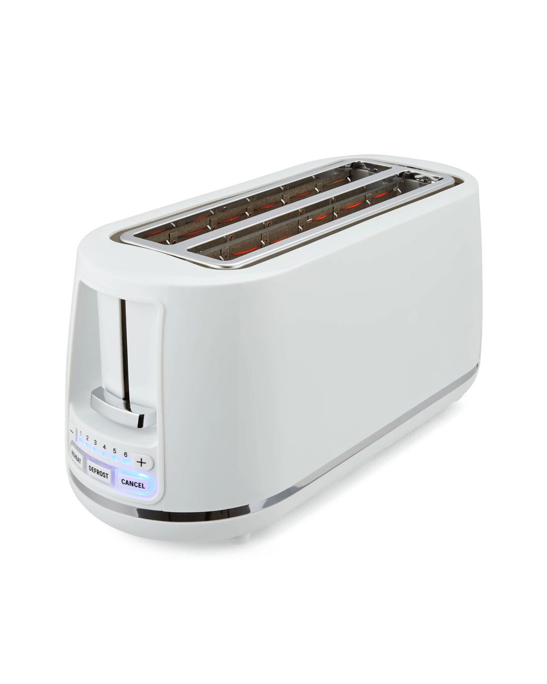 3 4 Slice Long Slot Toaster - White, 3 of 8