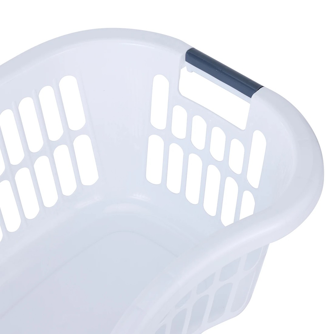 3 Hip Hugger Laundry Basket - White, 3 of 7
