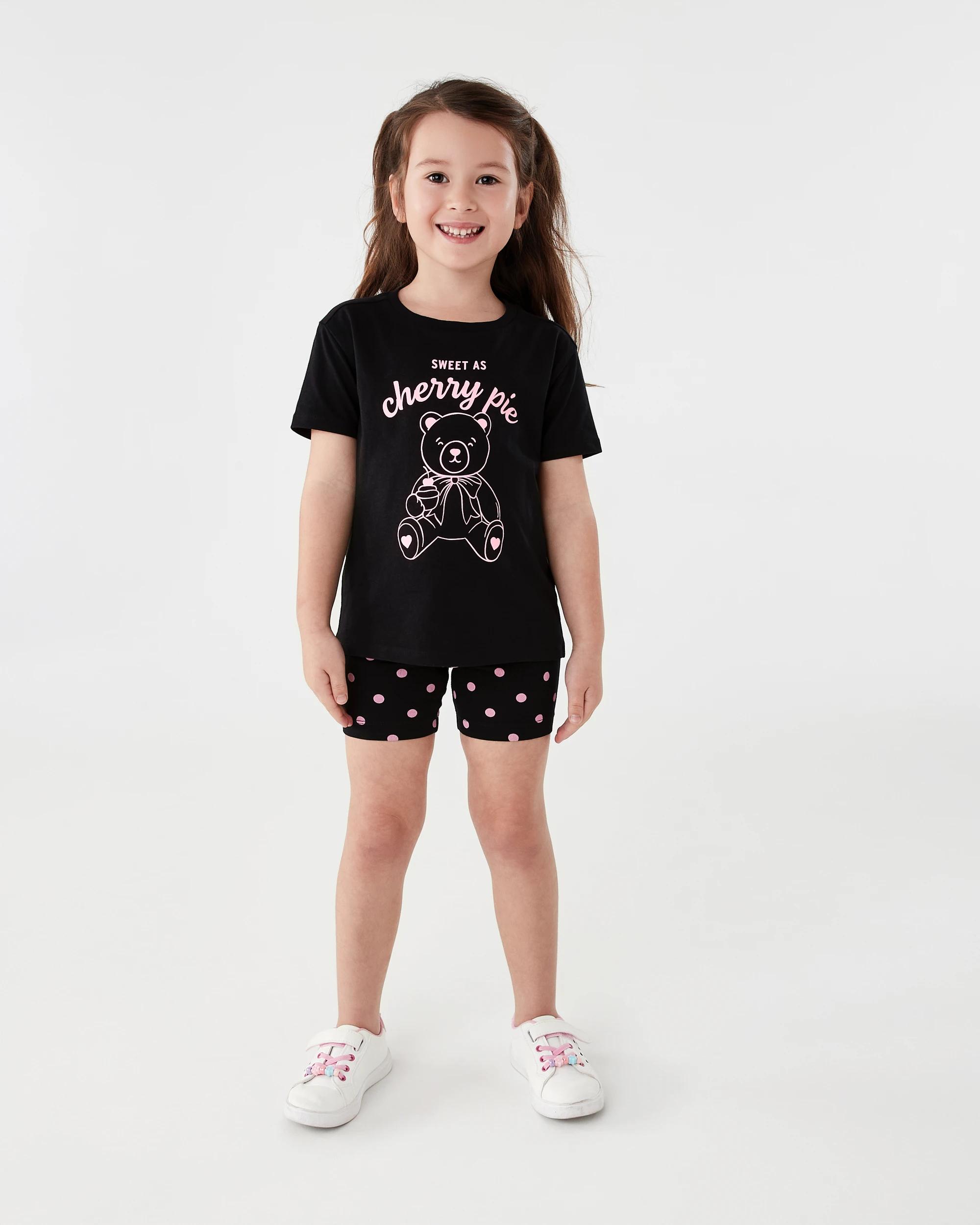 6 Print T-shirt Blk Bear, 6 of 7