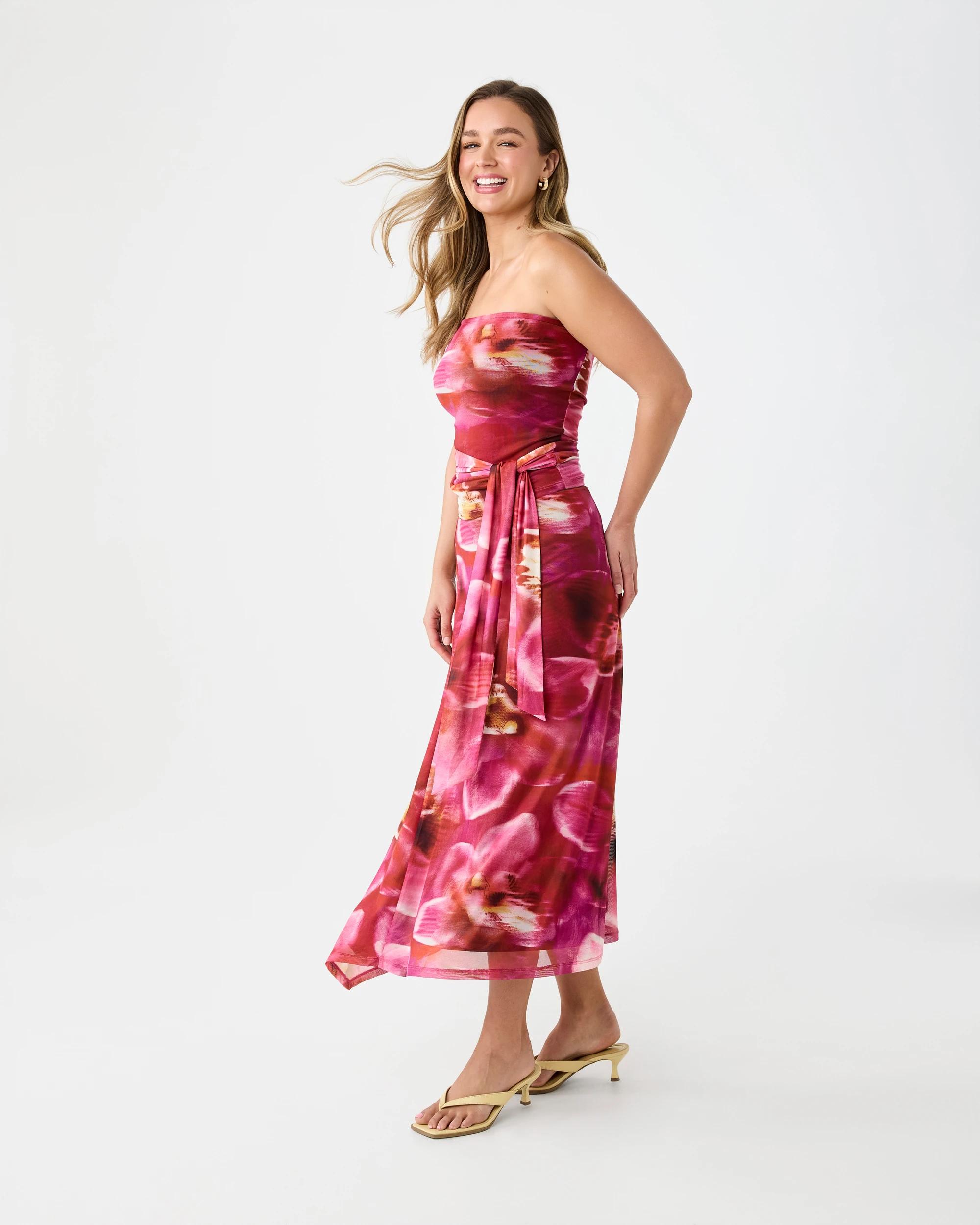 2 Strapless Tie Side Tube Top Orchid, 2 of 8