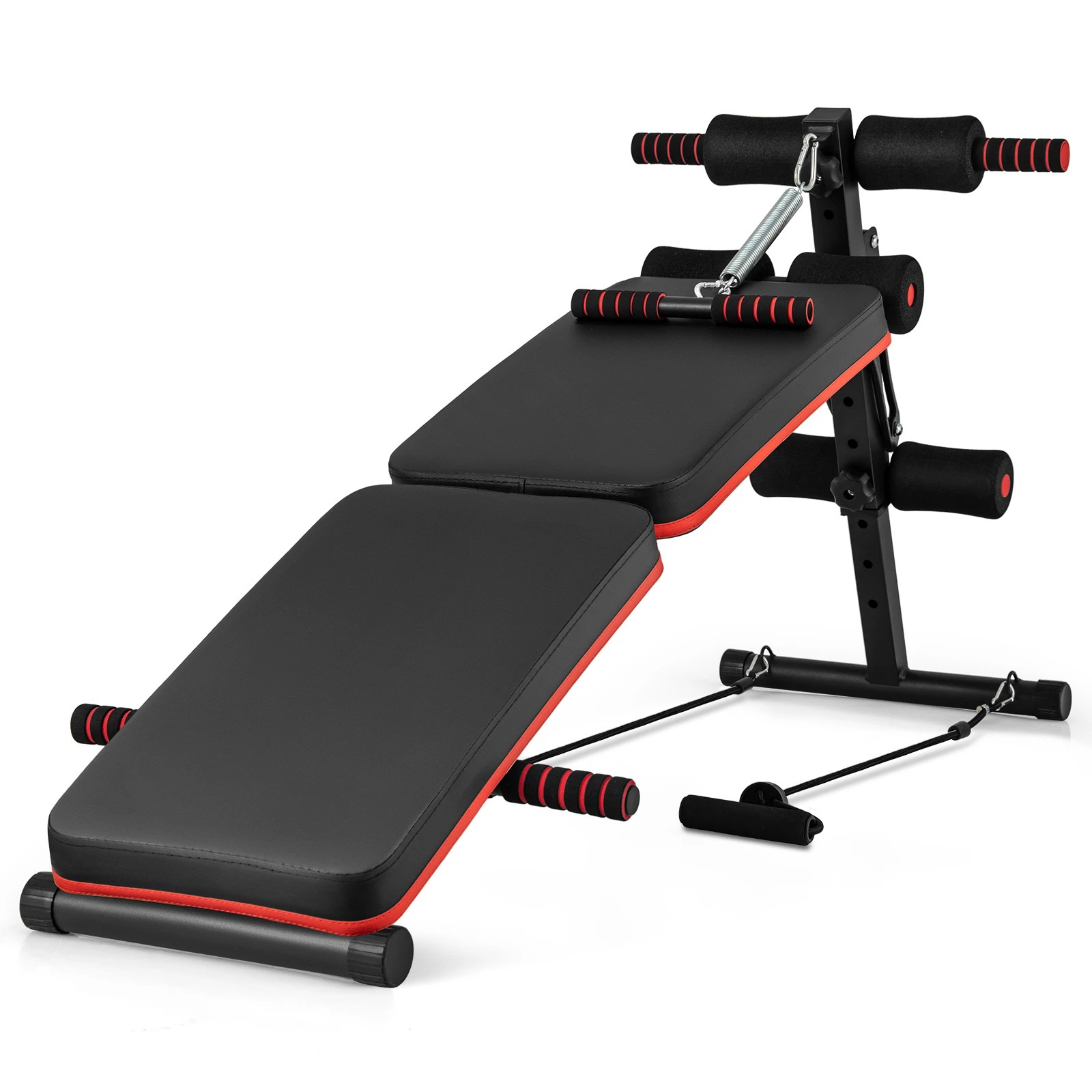 1 Costway 4-position Adjustable Ab Bench Multifunctional Exercise Bench for Home Gym, 1 of 2