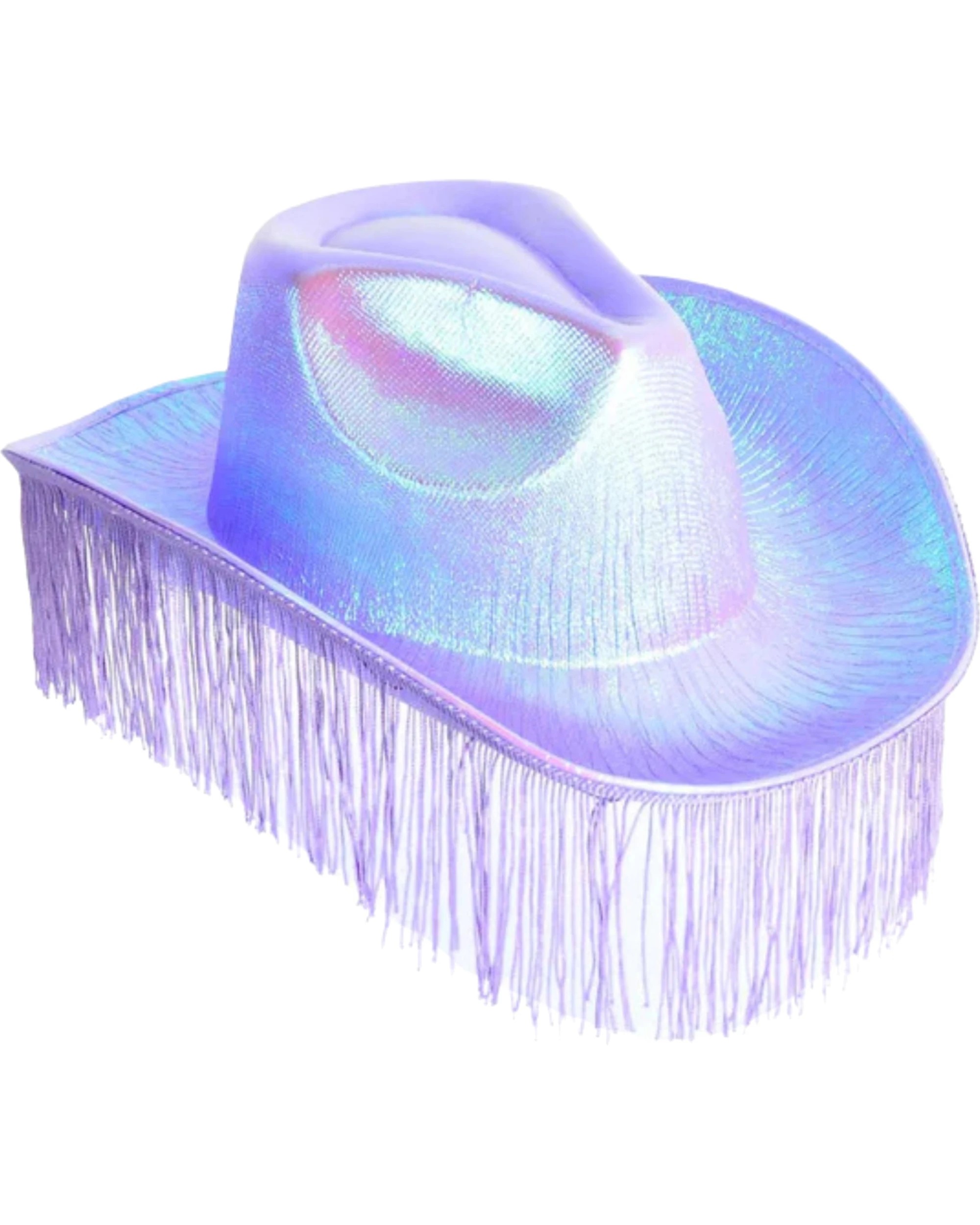 1 JDParty Metallic Cowboy Hat With Fringe - Purple, 1 of 3