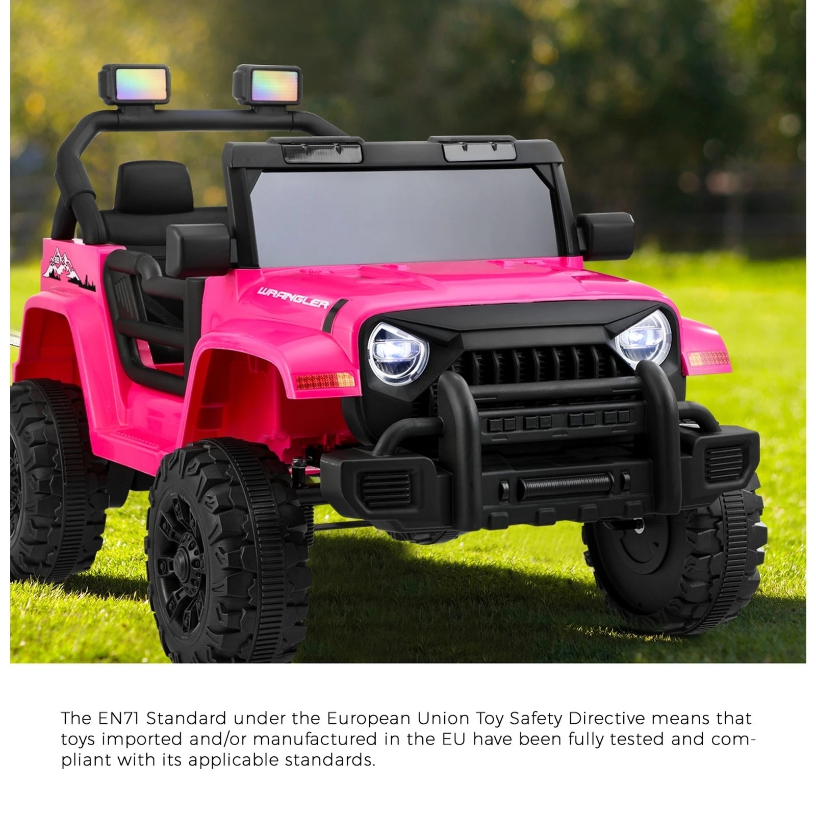 3 Mazam Kids Ride On Cars Remote Control 12v Electric Toy Jeep Horn Music Car
 - Pink, 3 of 10