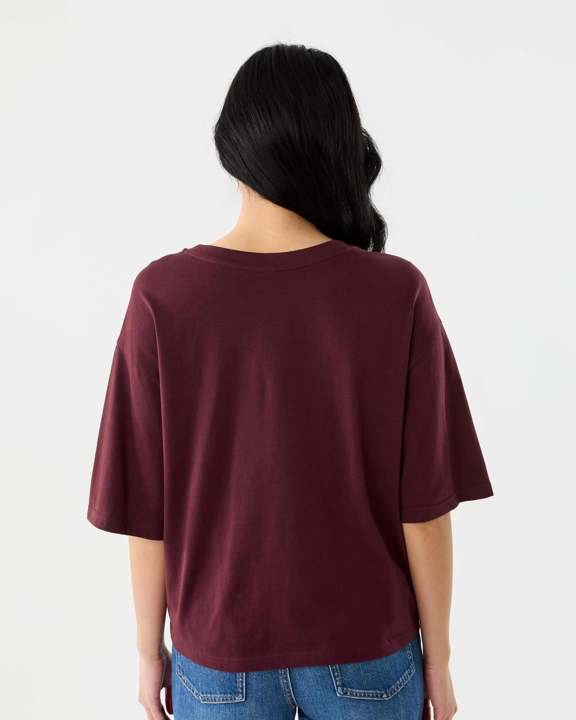 3 Short Sleeve Oversized Chopped Print T-shirt Prt Royal, 3 of 6