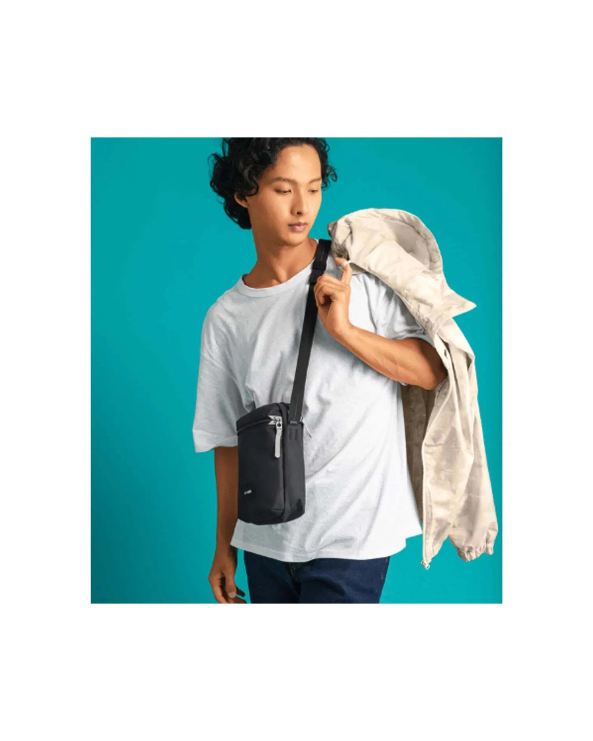 8 Pacsafe Go Anti-theft Festival Crossbody Bag Compact Secure Travel Access Jet - Black, 8 of 8