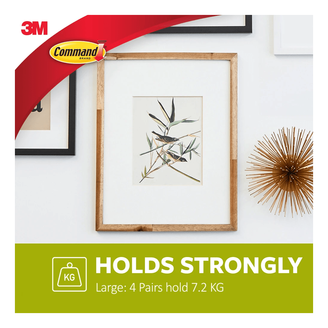 3 3M Command Picture Hanging Strips Large - Black, 3 of 5