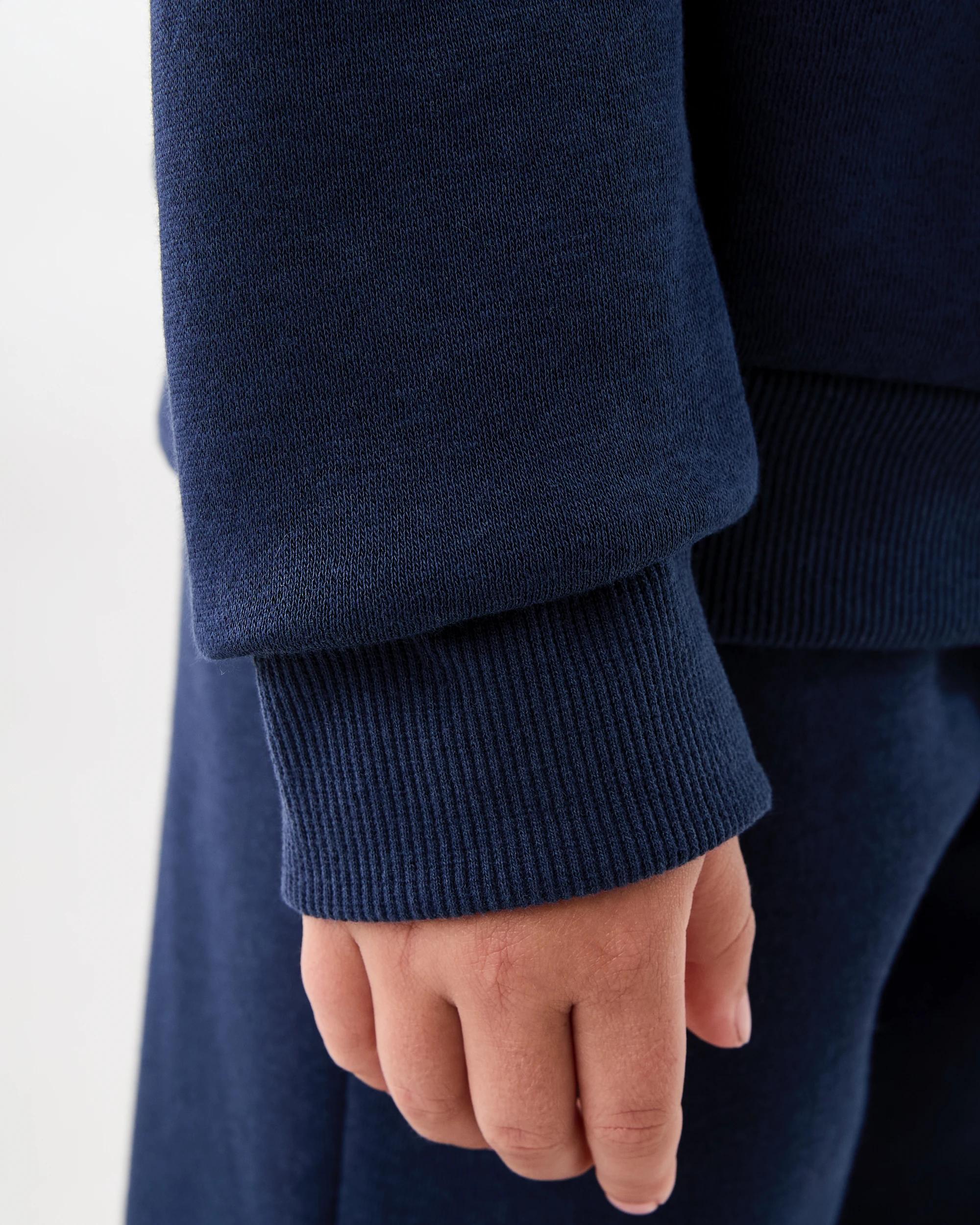 4 Crew Neck Sweater Dress Navy, 4 of 5