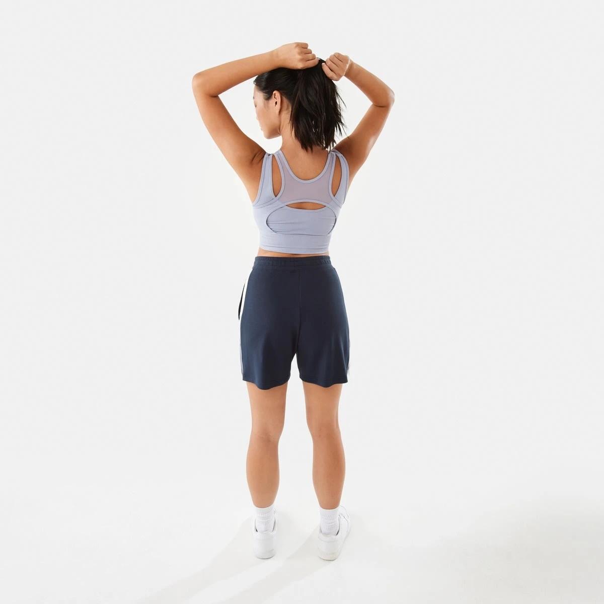 6 Active Womens Snap Shorts Shade Navy, 6 of 8