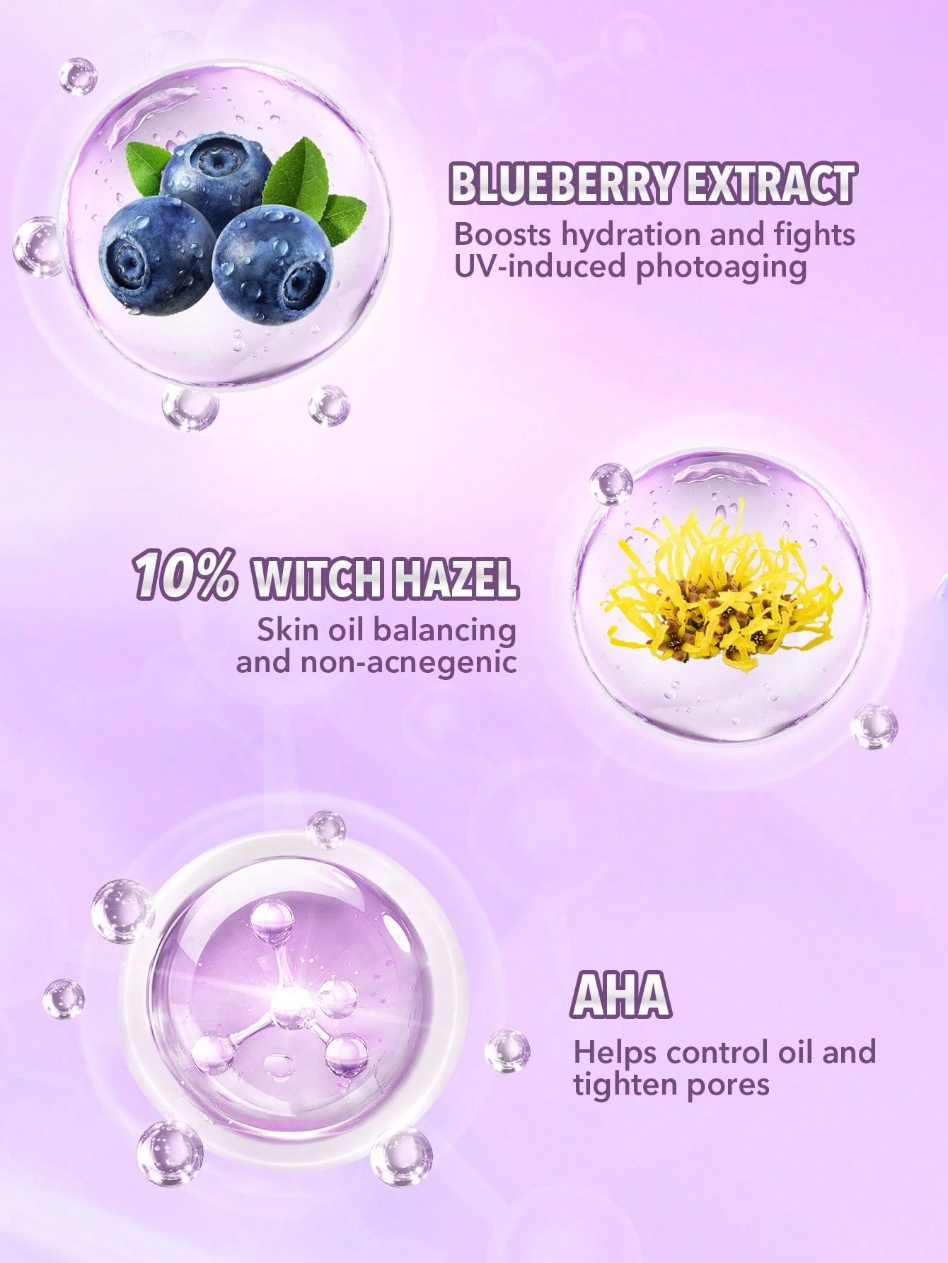3 SHEGLAM Good Grip Hydrating Primer - Blueberry + AHA, 3 of 6