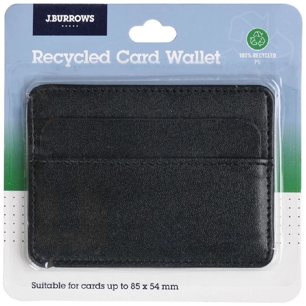 1 J.Burrows Card Wallet Black, 1 of 4
