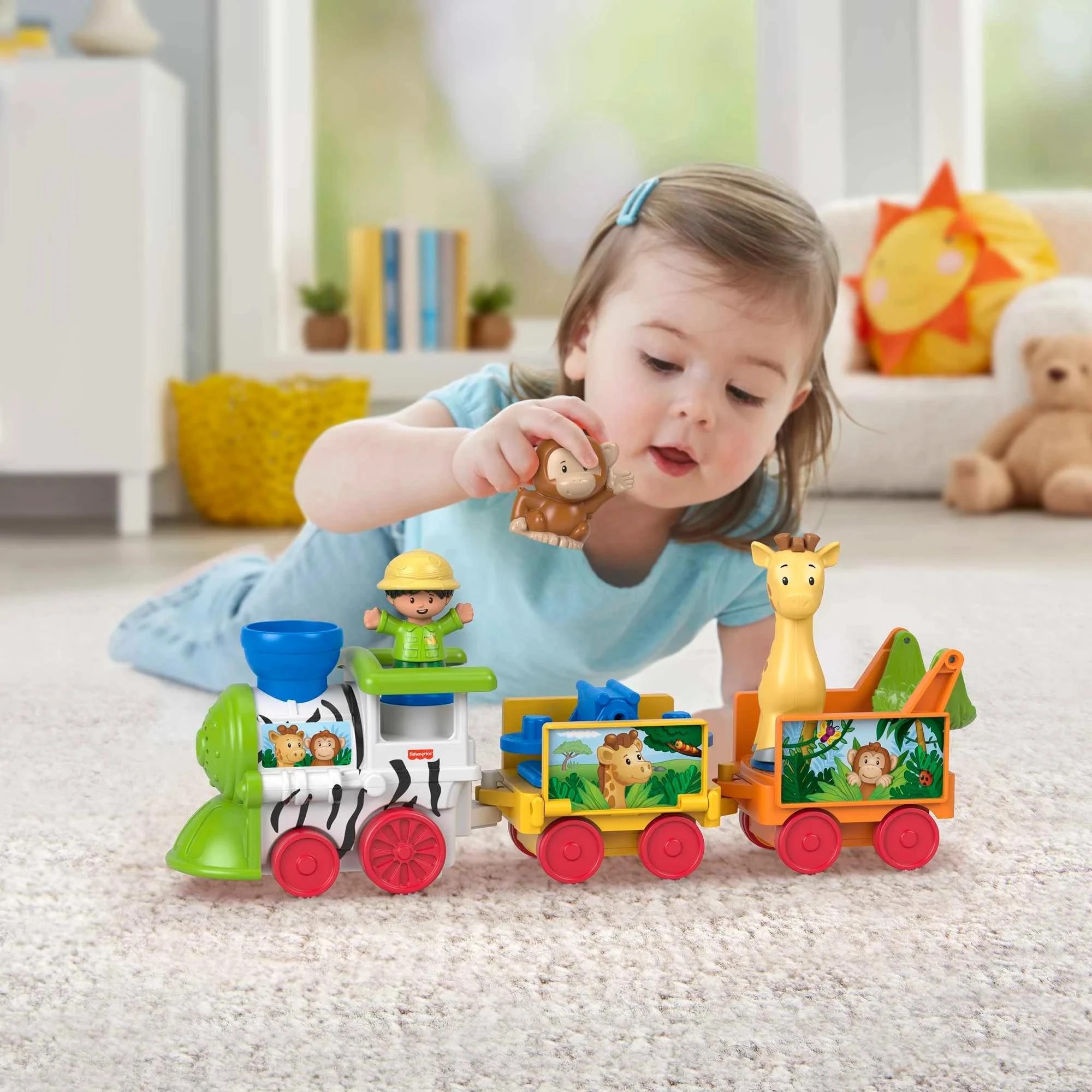 6 Fisher-Price Little People Musical Zoo Train - Multi, 6 of 6