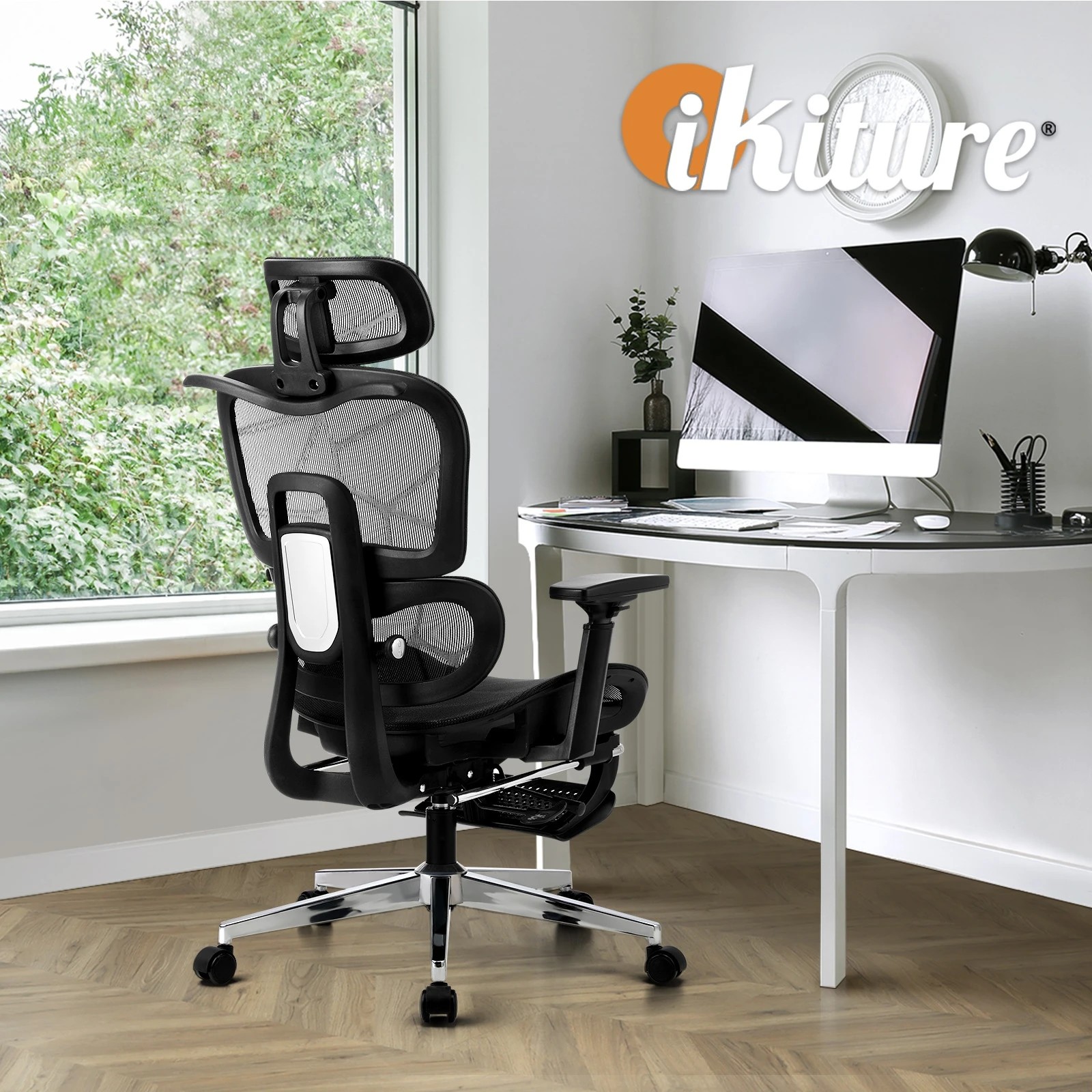 7 Oikiture Ergonomic Office Chair
 - Black, 7 of 10