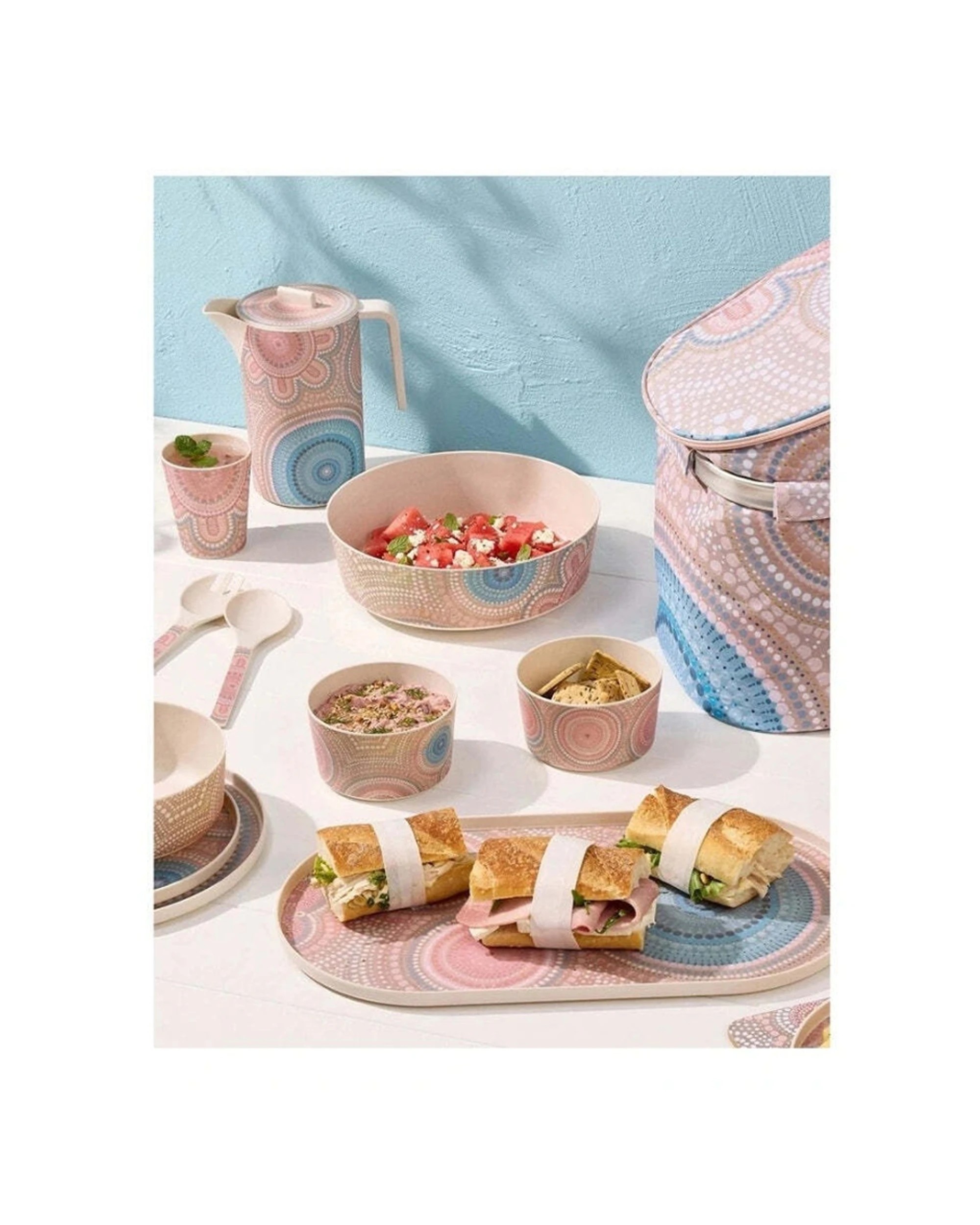 4 Maxwell & Williams 5pc Lou Martin Uplift Melamine Jug And Tumblers Durable Drinkware Set, 4 of 4