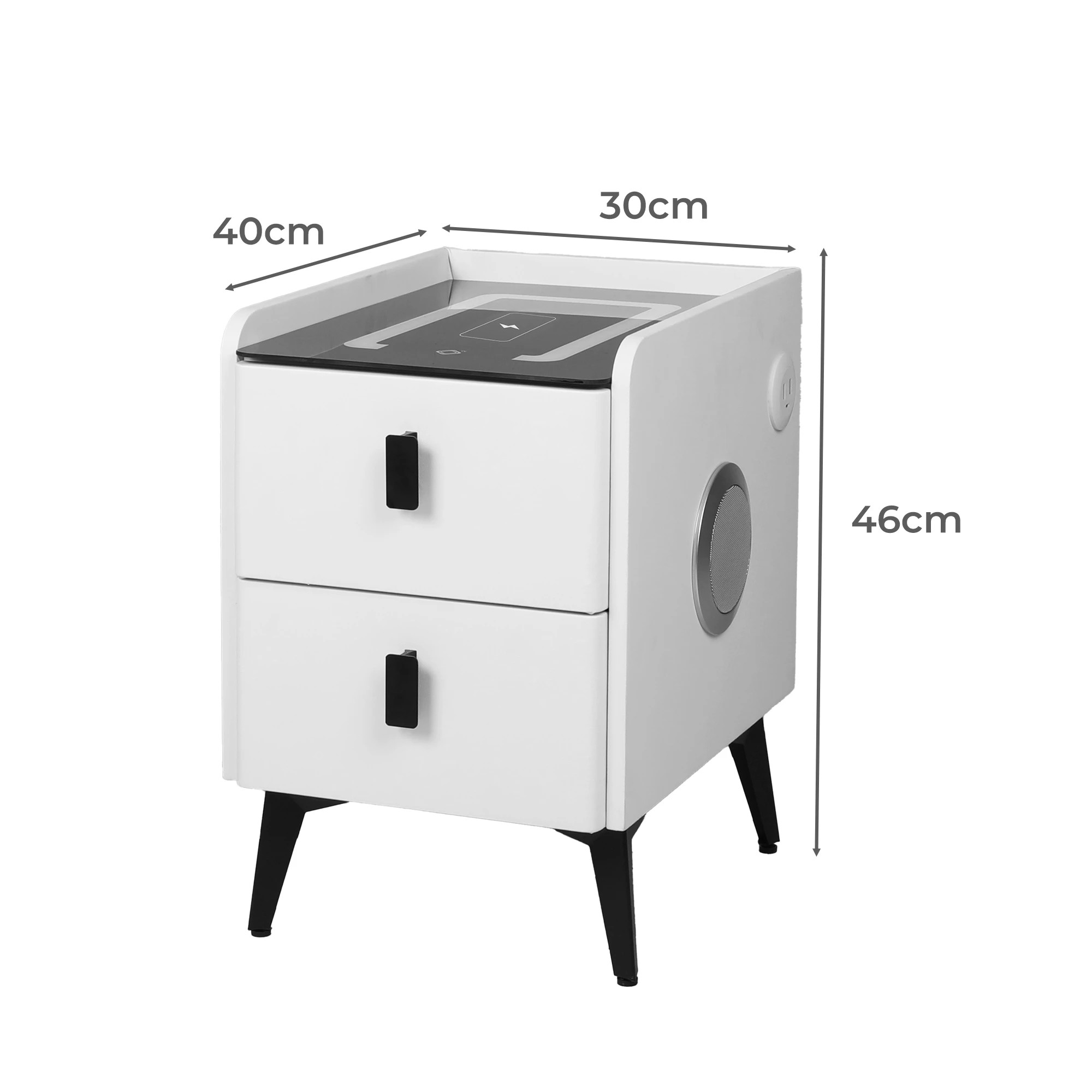 3 Levede Smart Bedside Table With Speaker, 3 of 4