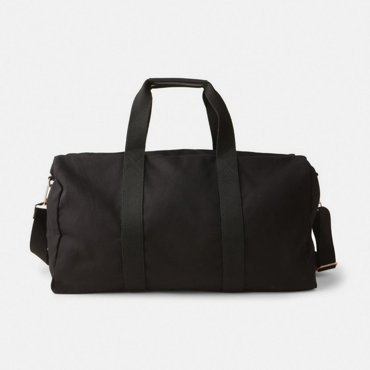1 Canvas Weekender Bag Black, 1 of 5