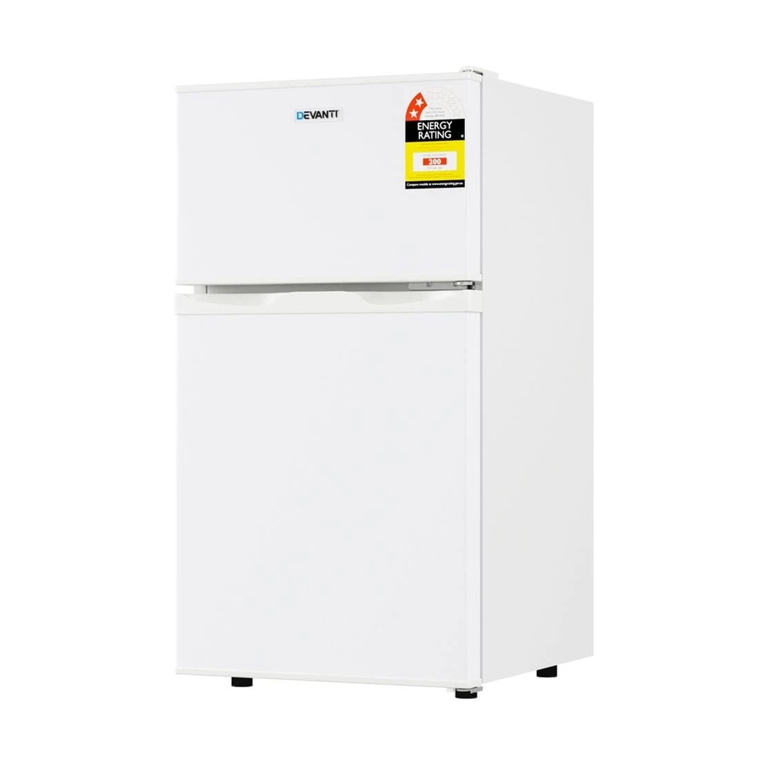 1 Devanti 85L Bar Fridge Mini Freezer Refrigerator - White, 1 of 7
