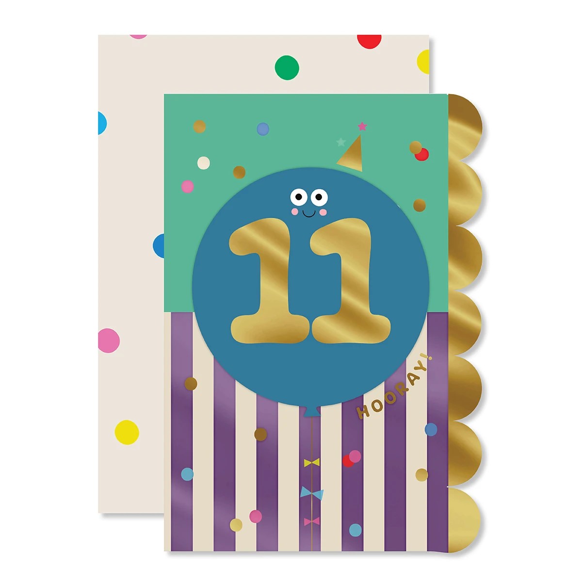 1 Hallmark 11th Birthday Card - Balloon, 1 of 3