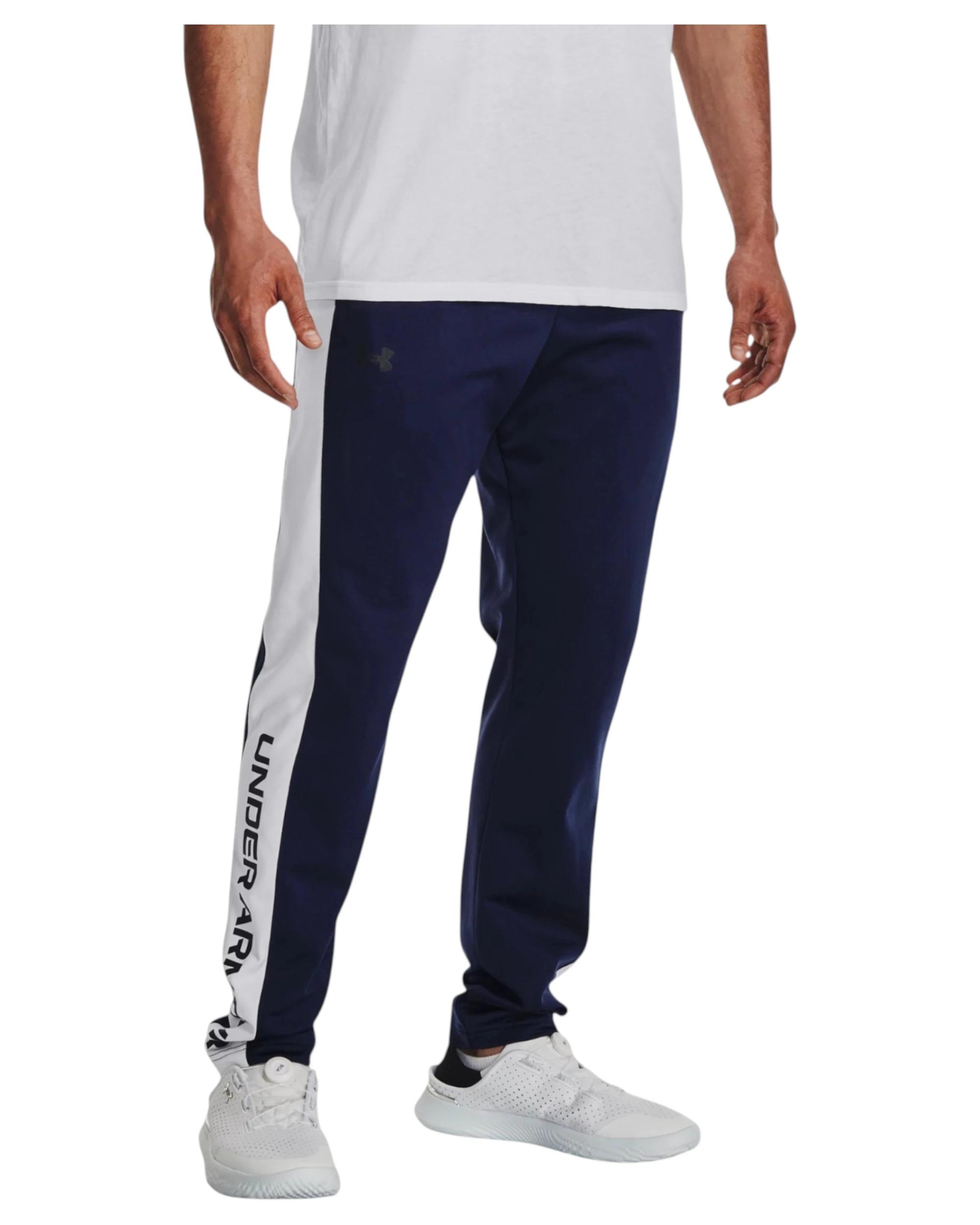 6 Under Armour Mens Brawler Pants Navy Joggers Athletic Trackies NAVY, 6 of 6