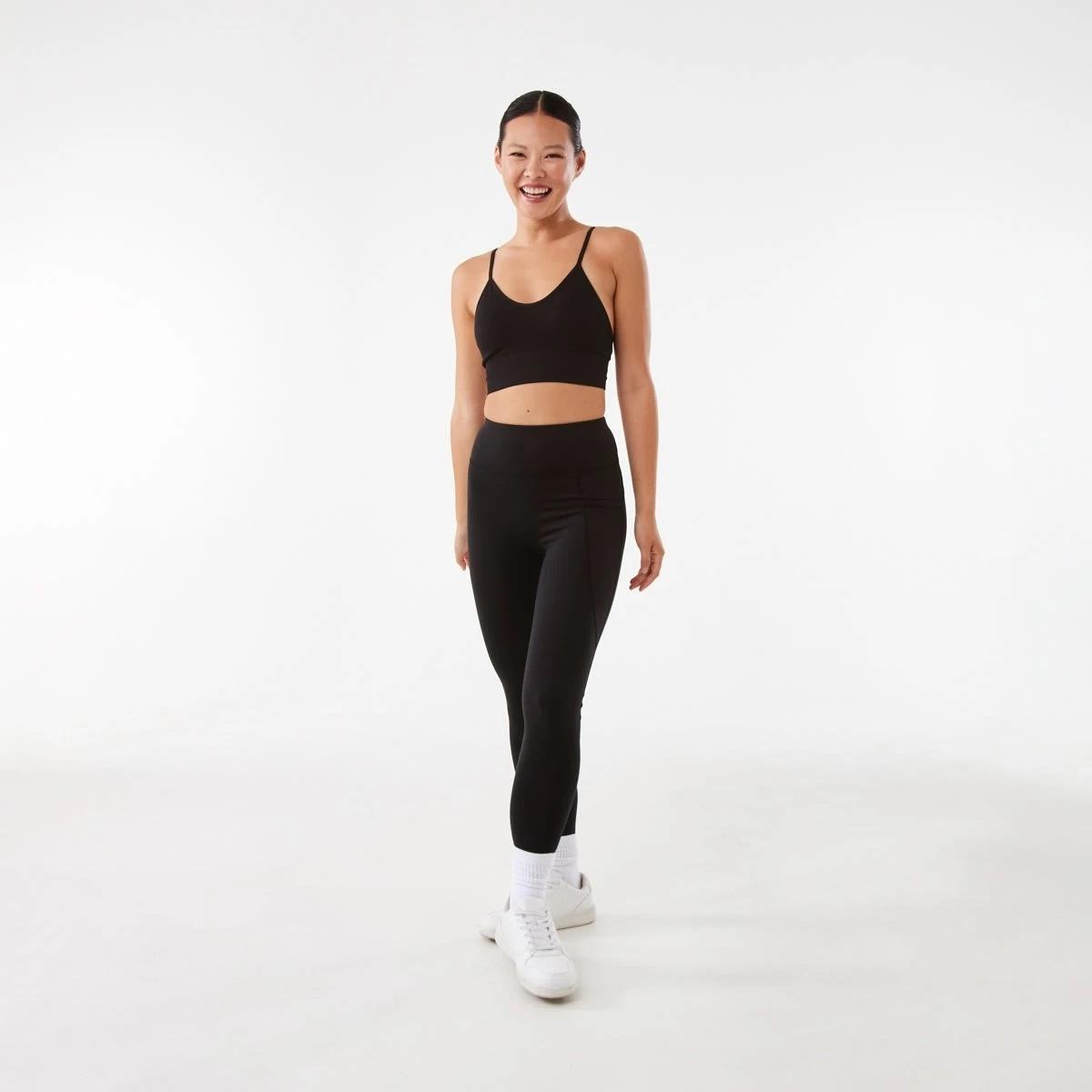 2 Active Womens Ultrasoft Leggings BLACK, 2 of 6