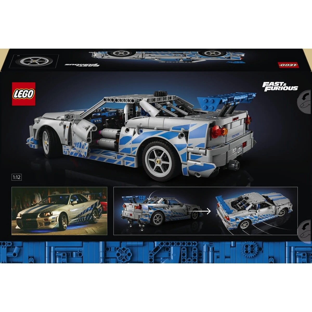 10 LEGO Technic 2 Fast 2 Furious Nissan Skyline GT-R (R34) Car 42210, 10 of 10