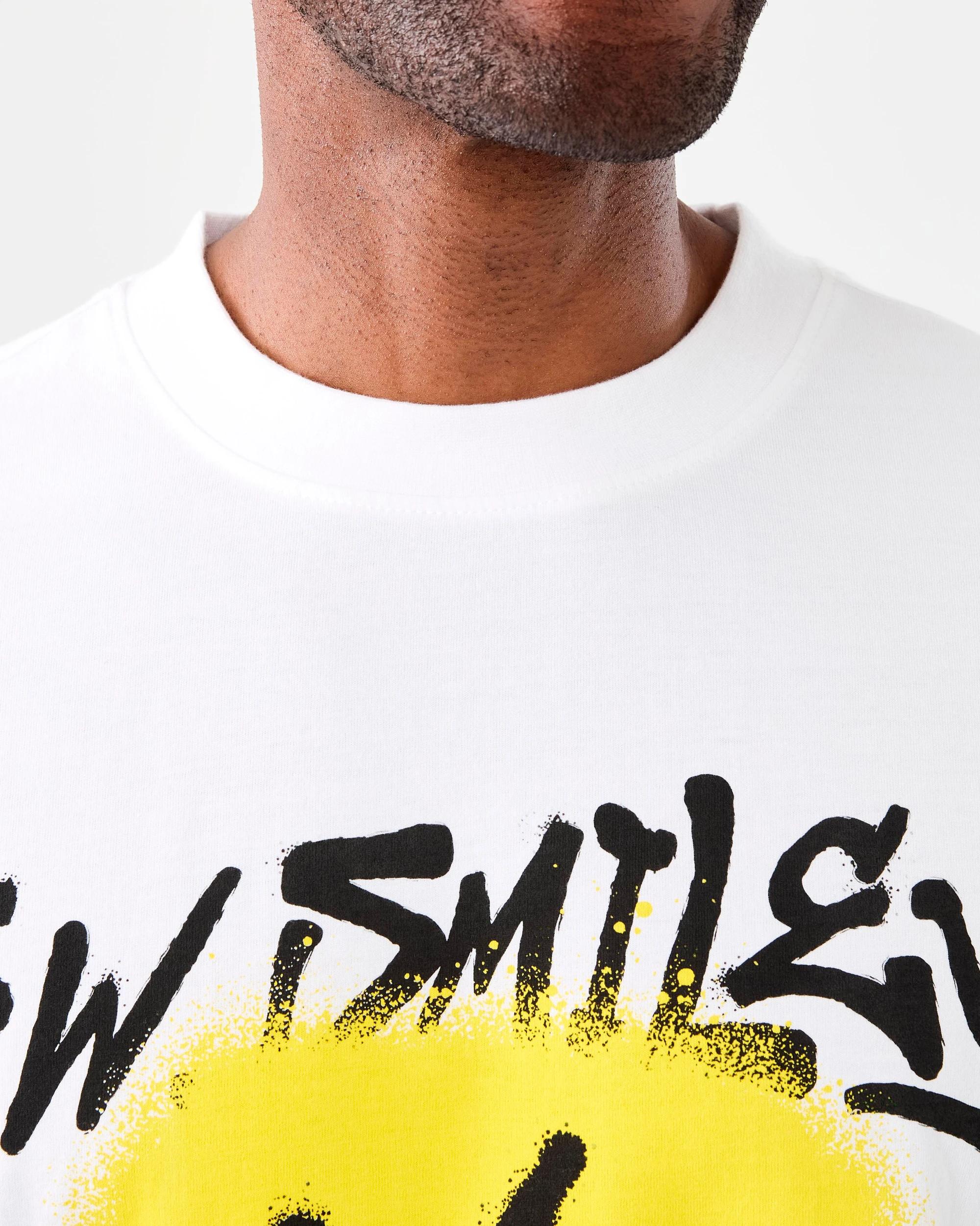6 Smiley License T-shirt White, 6 of 6