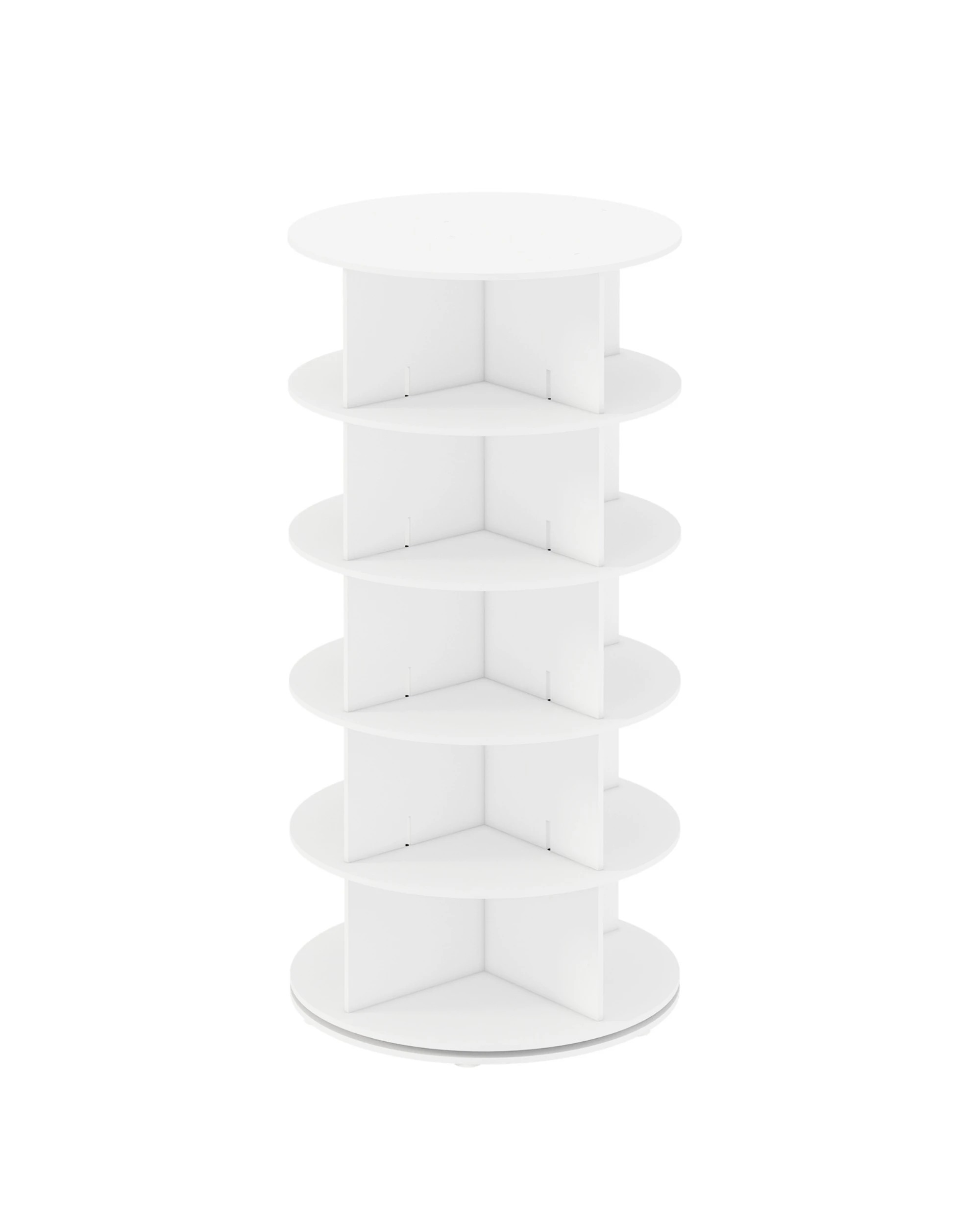 1 Advwin 5 Tier Rotating Shoe Rack Tower 360?Revolving Sneaker Display Rack Round Carousel Shoe Display Lazy Susan, 1 of 9