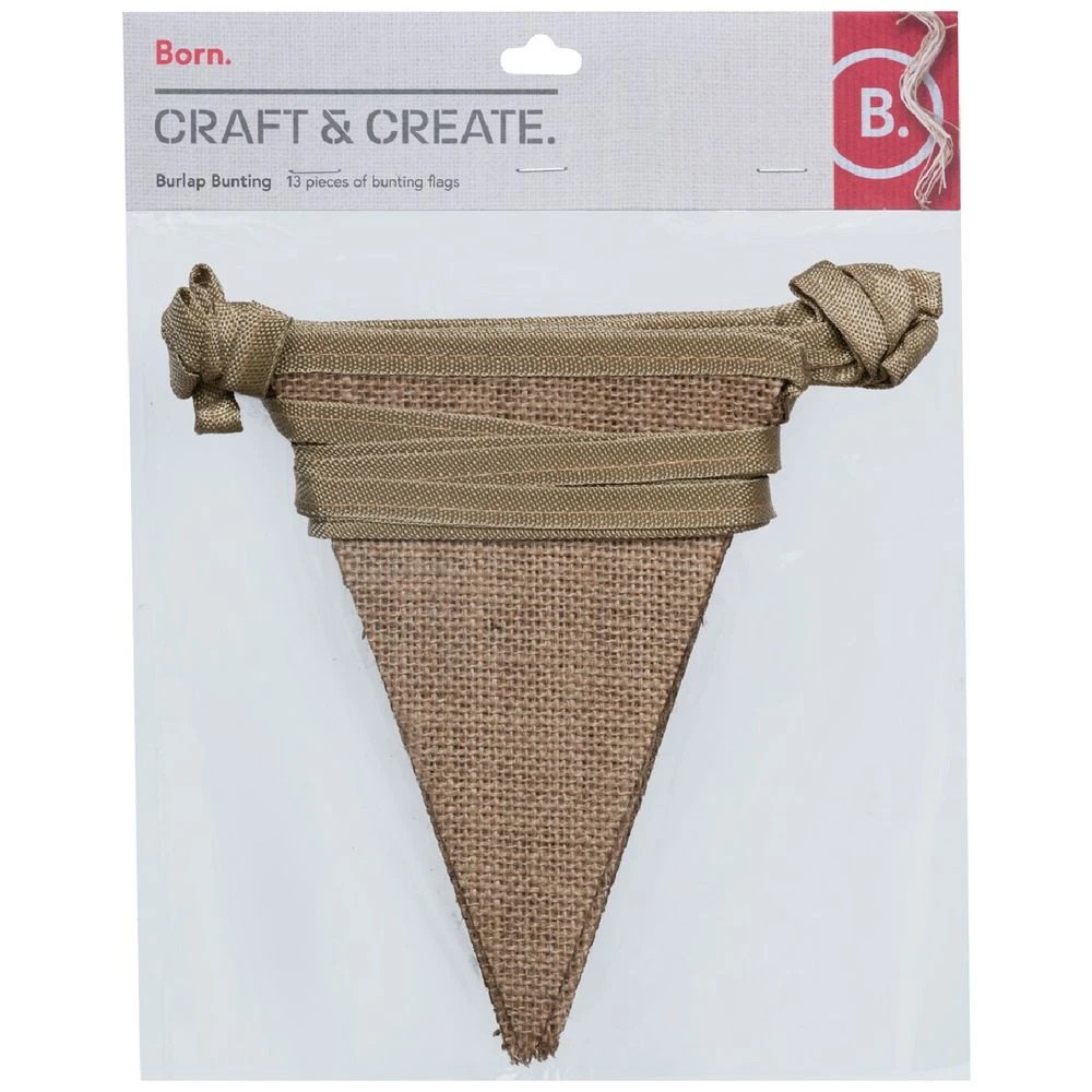1 Born Burlap Bunting, 1 of 2
