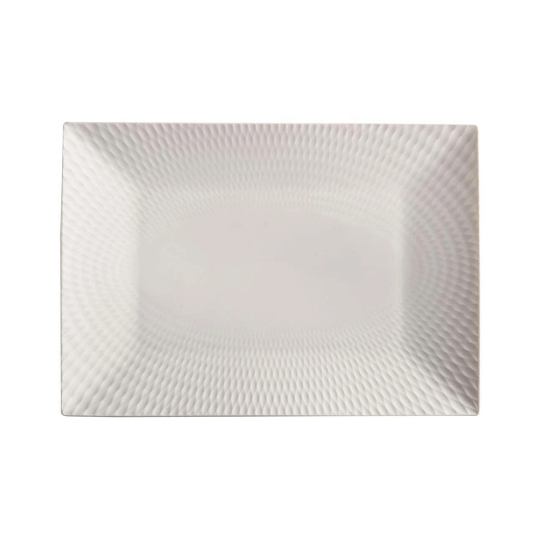 1 Maxwell & Williams Basics Diamonds Rectangular Platter 25x18cm Porcelain
 - White, 1 of 3