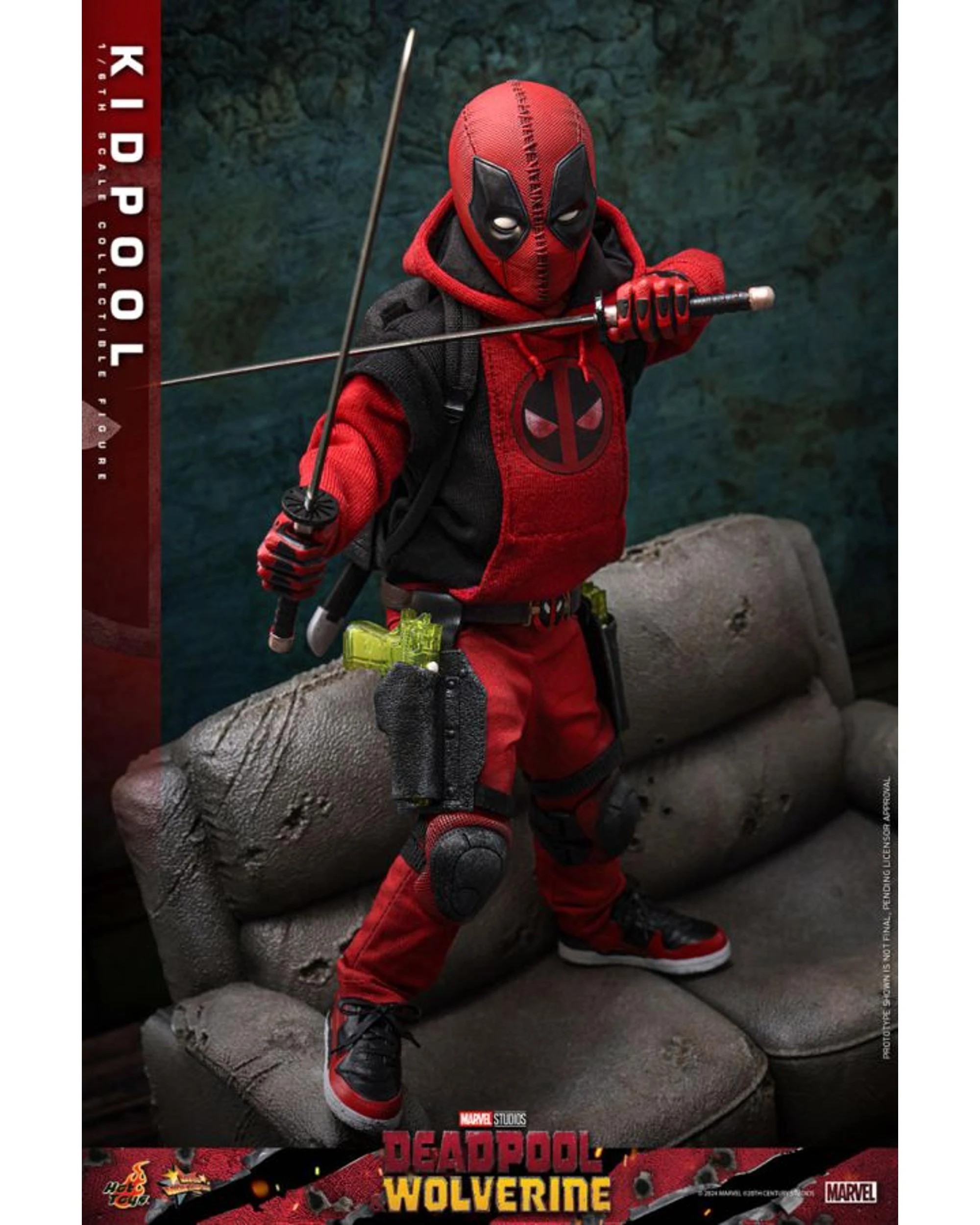 4 Hot Toys Deadpool and Wolverine: Kidpool 1:6 Scale Collectible Action Figure, 4 of 10